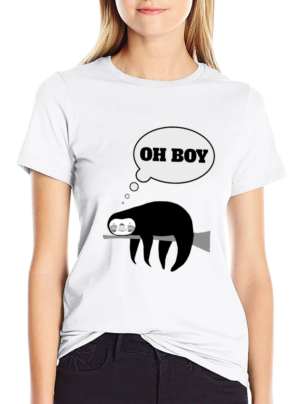 Funny Sloth Oh Boy T-Shirt
