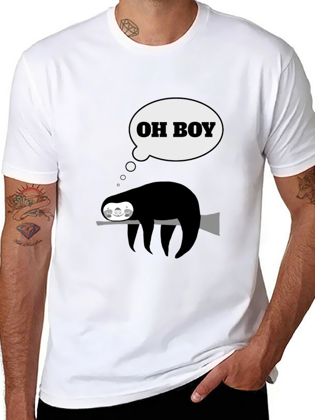 Funny Sloth Oh Boy T-Shirt
