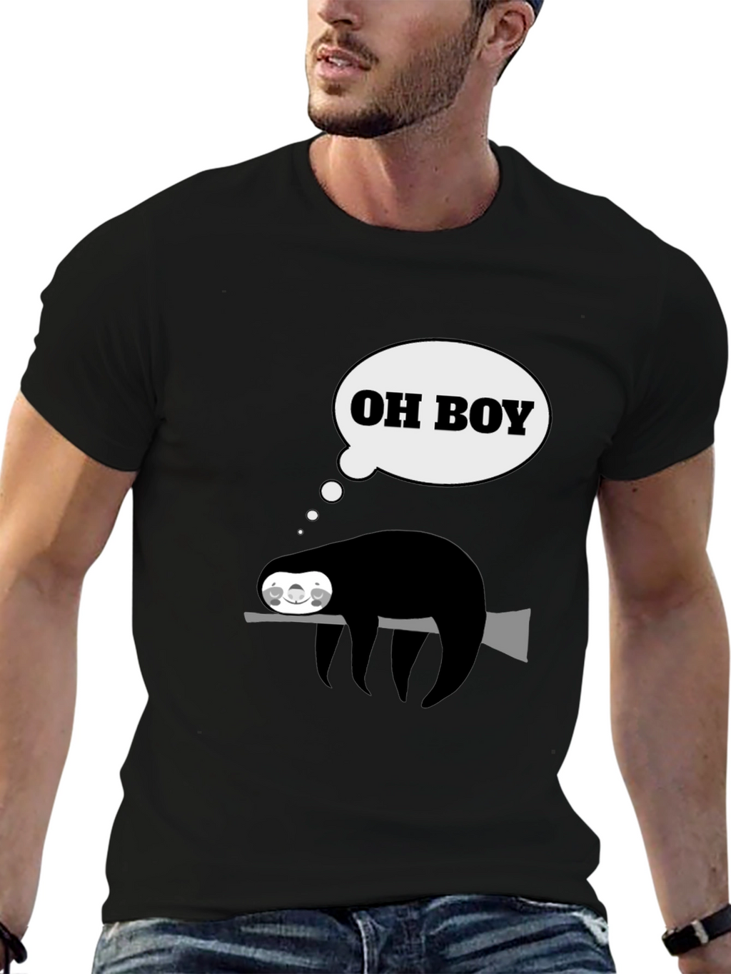 Funny Sloth Oh Boy T-Shirt