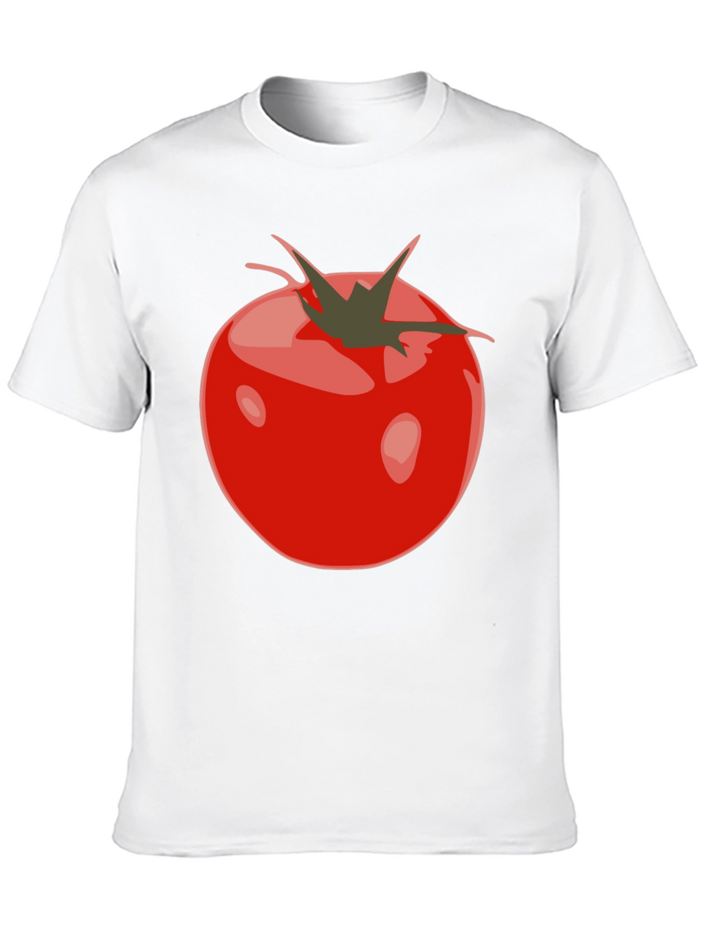 Tomato Graphic Black T-Shirt - Fresh & Fun