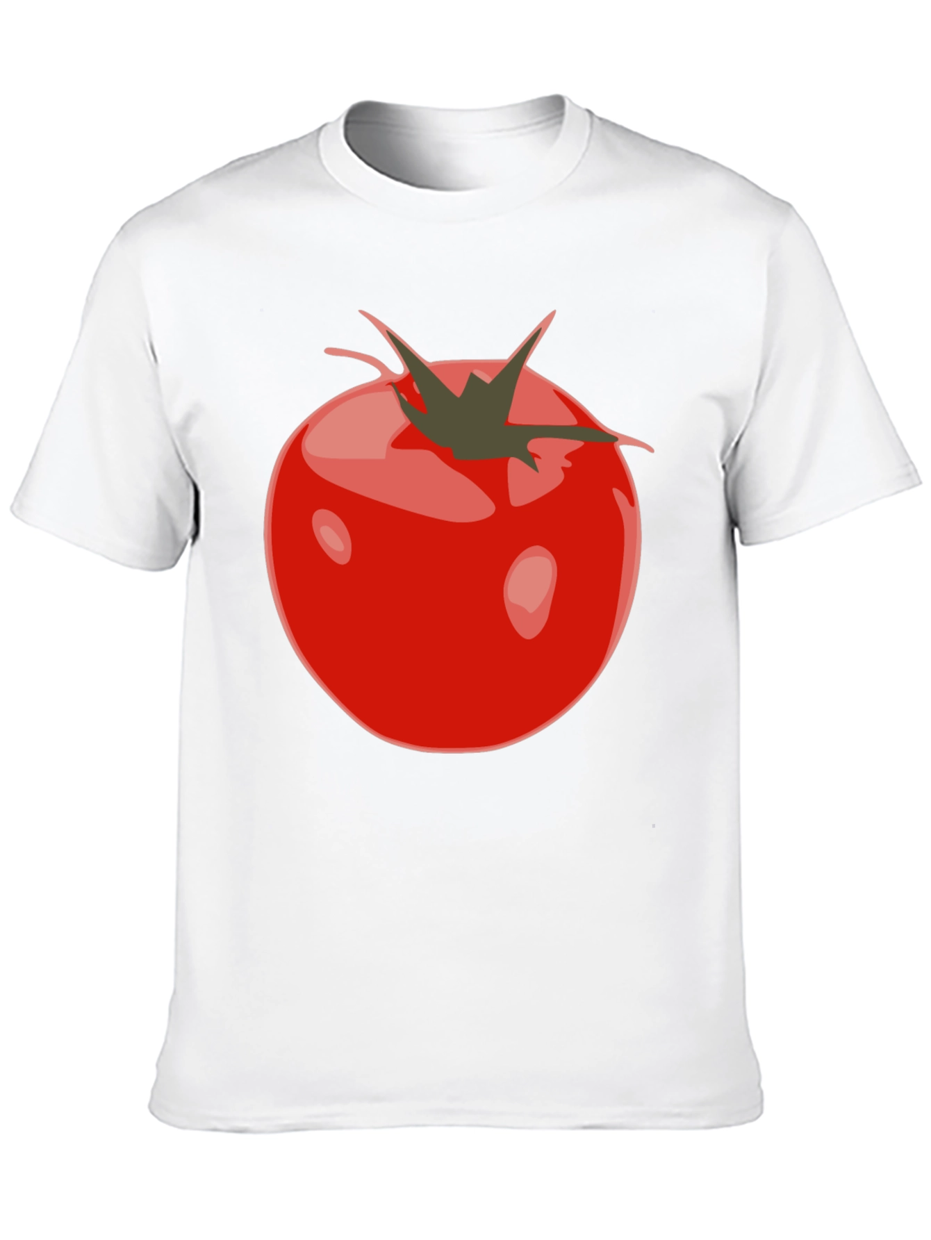 Tomato Graphic Black T-Shirt - Fresh & Fun