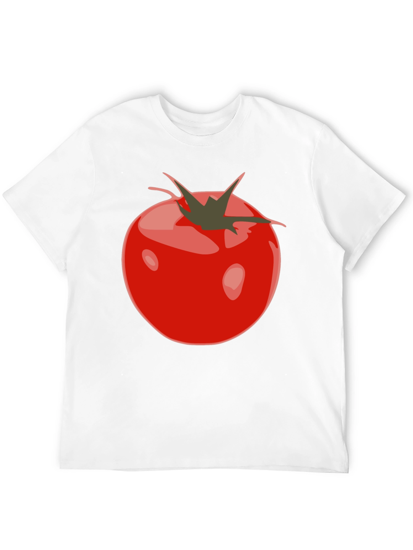 Tomato Graphic Black T-Shirt - Fresh & Fun