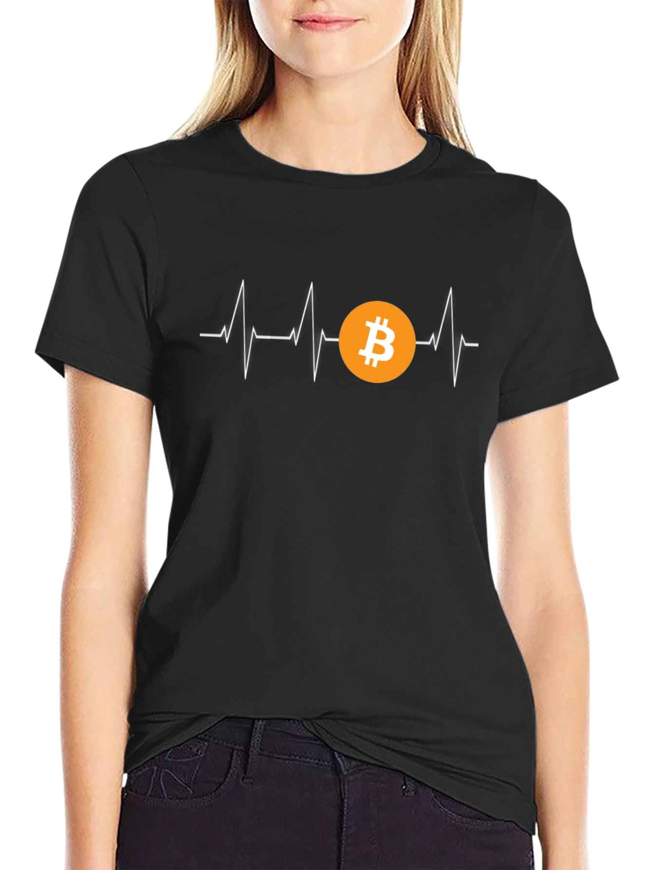 Bitcoin Heartbeat T-Shirt - Crypto Currency Tee