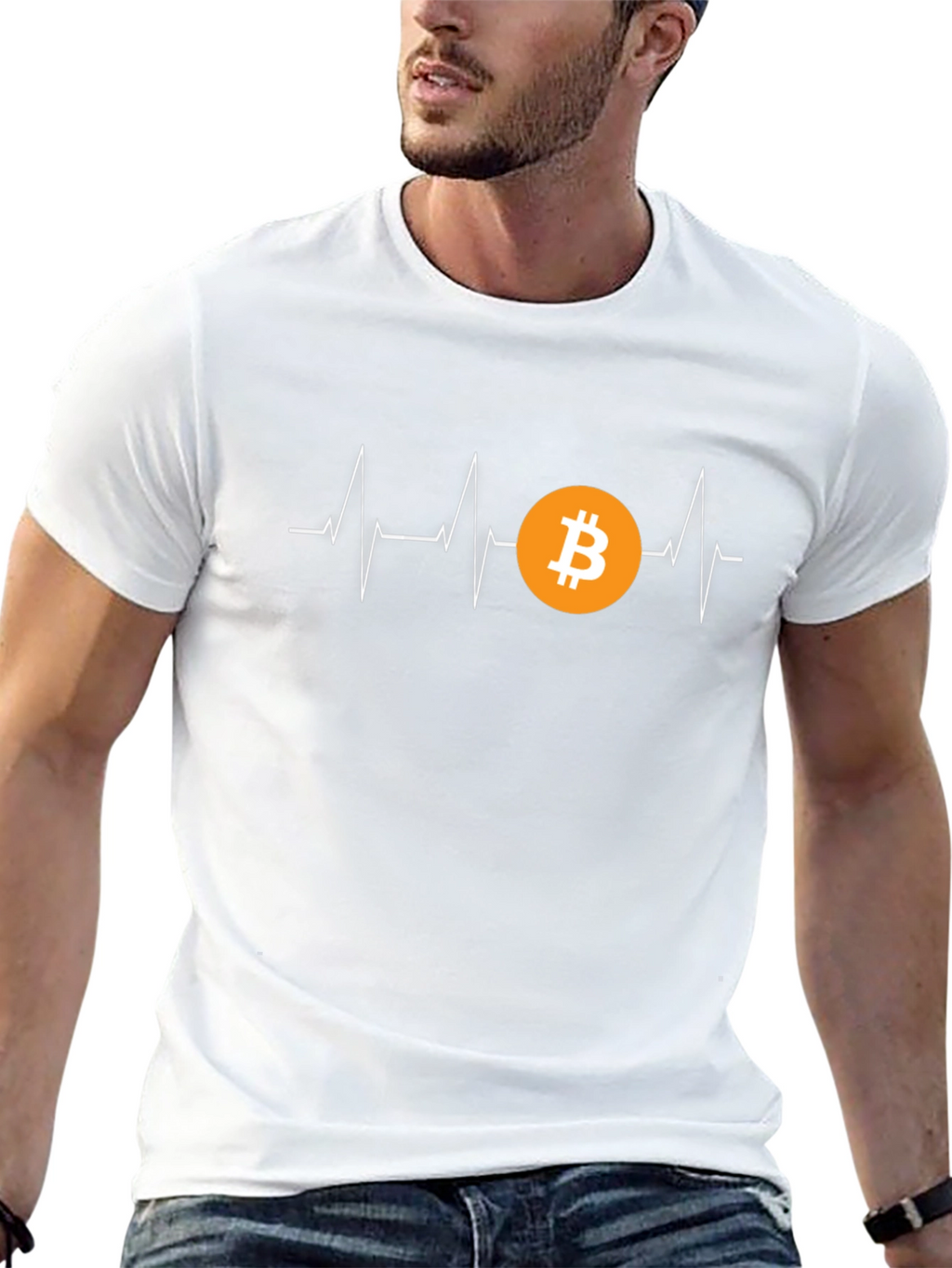 Bitcoin Heartbeat T-Shirt - Crypto Currency Tee