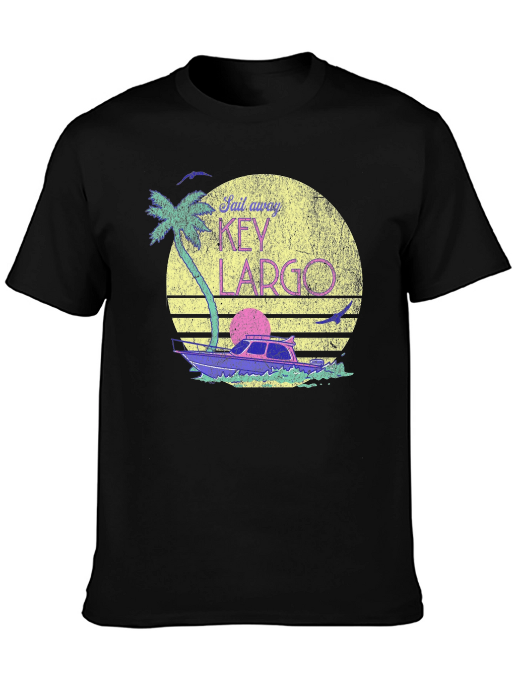 Key Largo Sail Away T-Shirt - Retro Vibes
