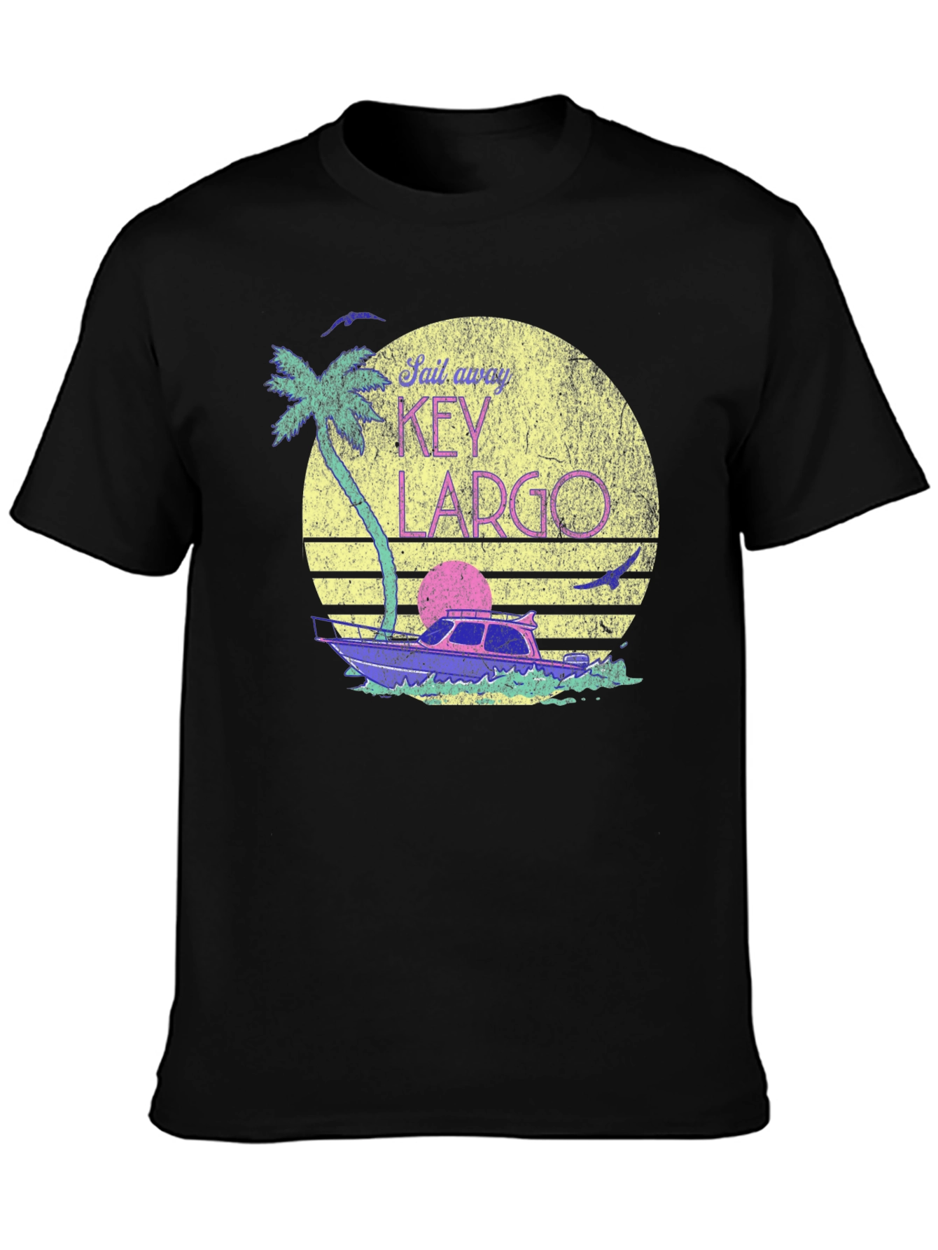 Key Largo Sail Away T-Shirt - Retro Vibes