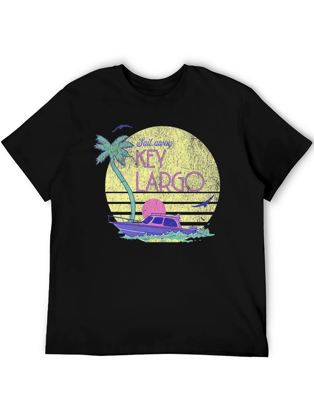 Key Largo Sail Away T-Shirt - Retro Vibes