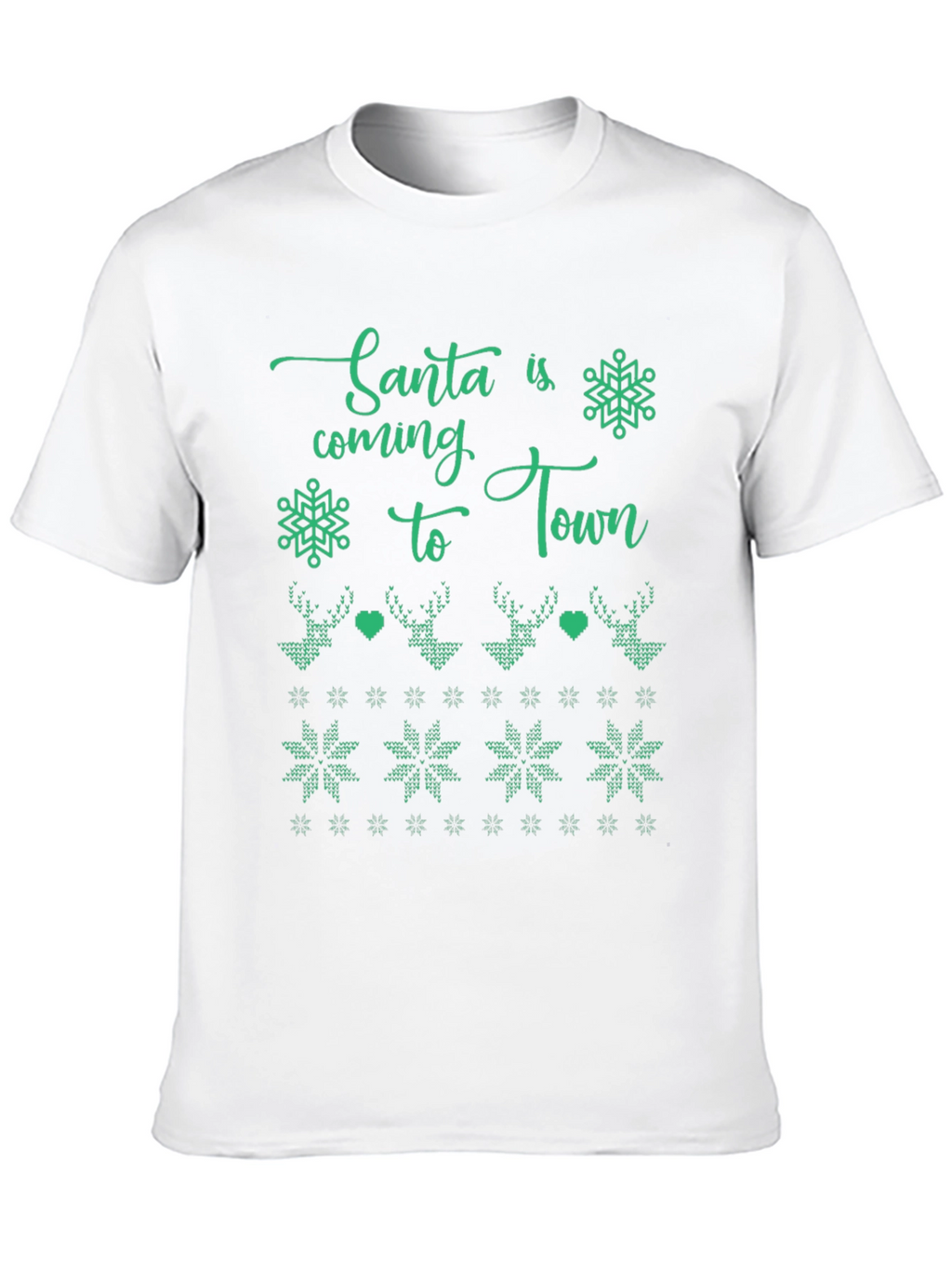 Santas Coming to Town Holiday Graphic Tee