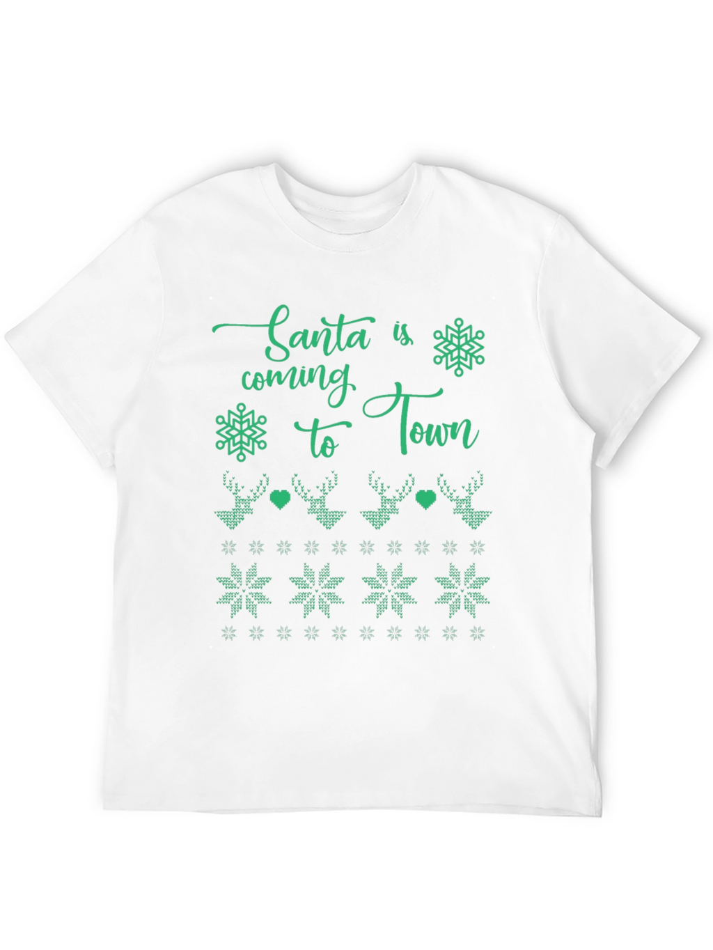 Santas Coming to Town Holiday Graphic Tee