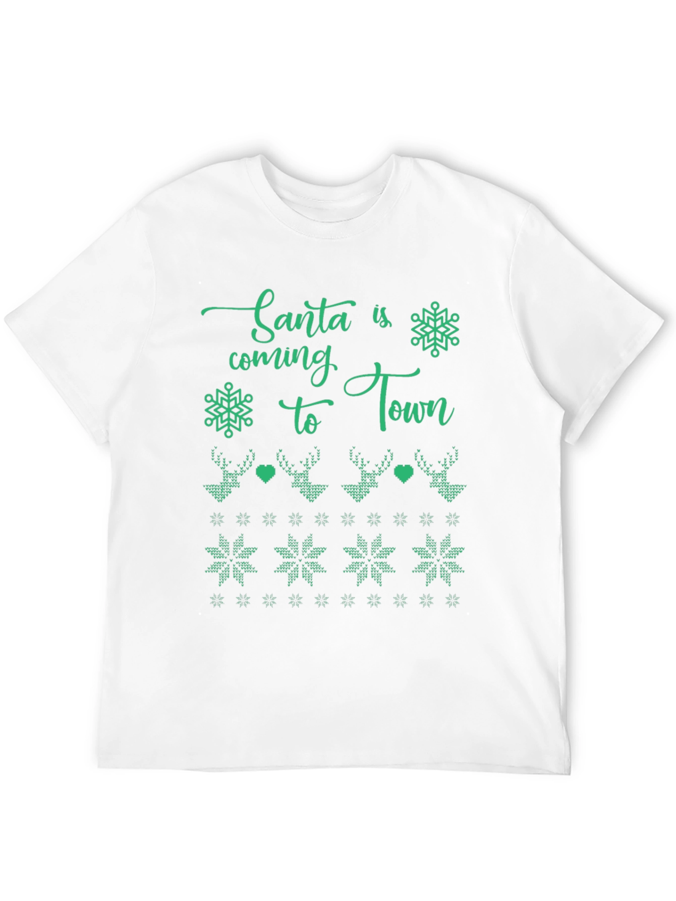 Santas Coming to Town Holiday Graphic Tee
