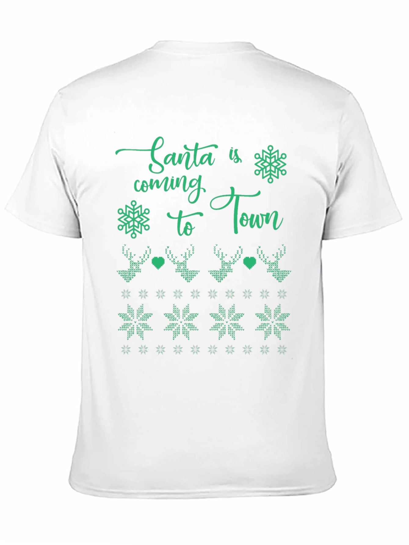 Santas Coming to Town Holiday Graphic Tee
