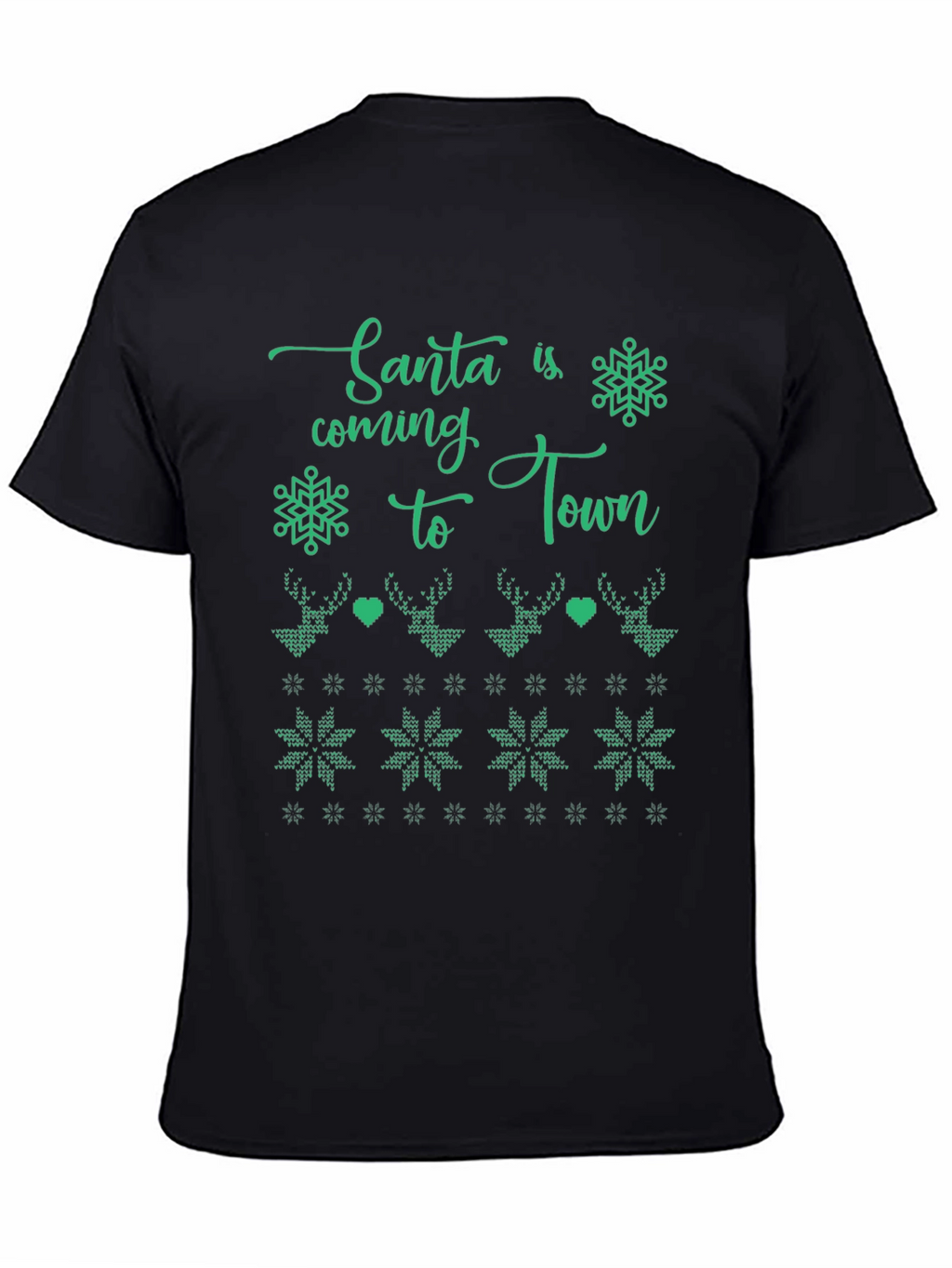 Santas Coming to Town Holiday Graphic Tee