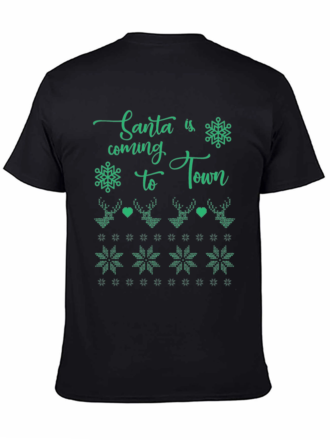 Santas Coming to Town Holiday Graphic Tee