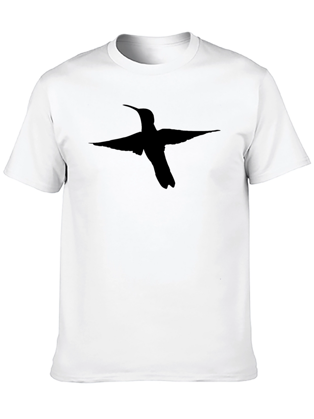 Black Hummingbird Graphic Tee - Stylish Bird Lovers T-Shirt