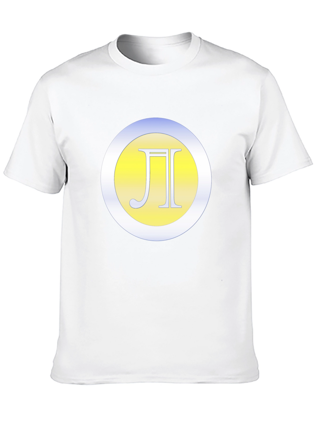 Black T-Shirt with Letter Logo