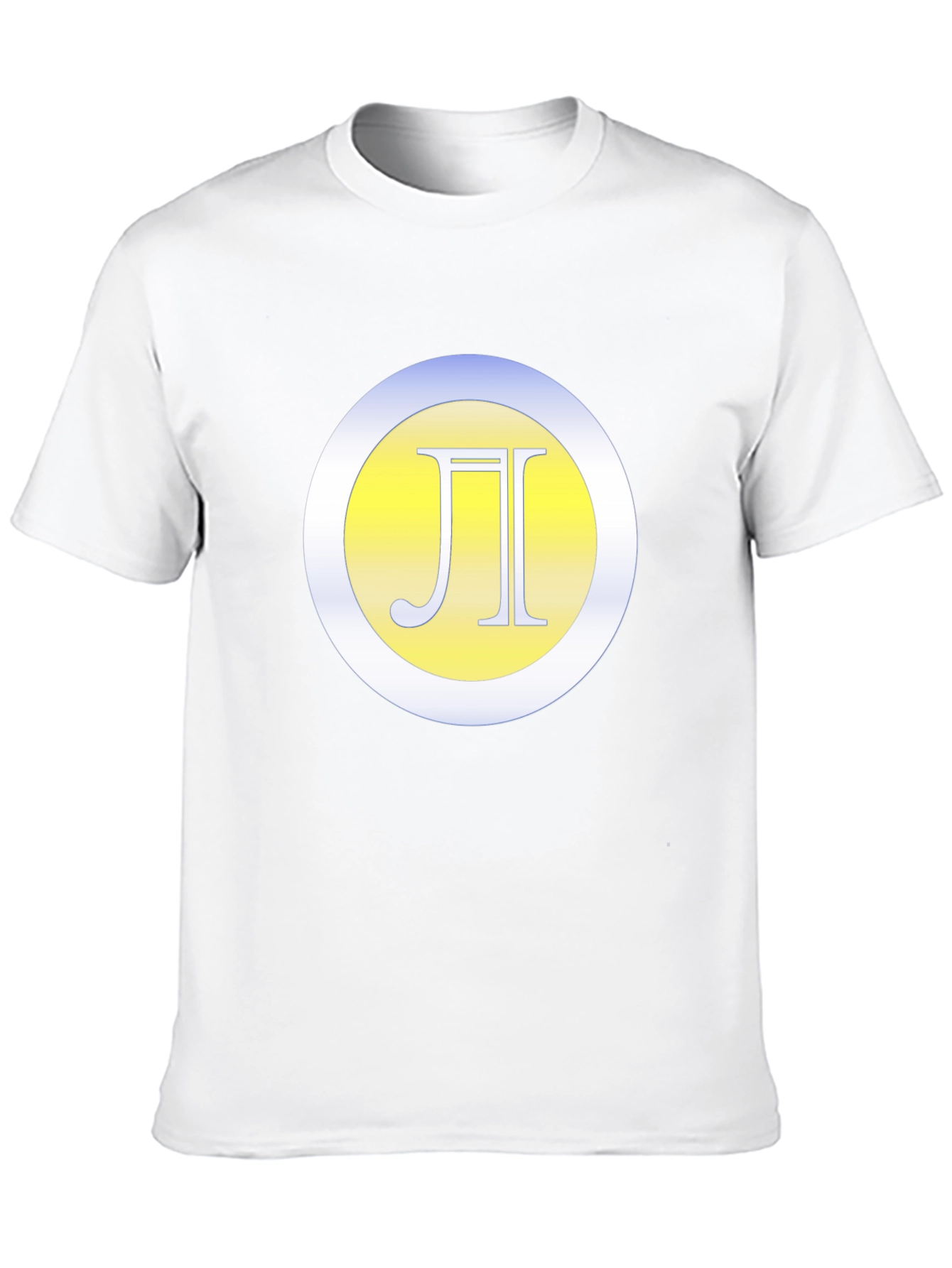Black T-Shirt with Letter Logo