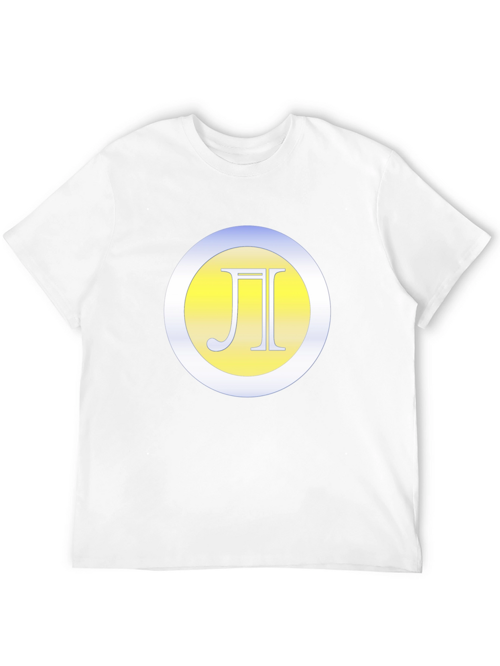 Black T-Shirt with Letter Logo
