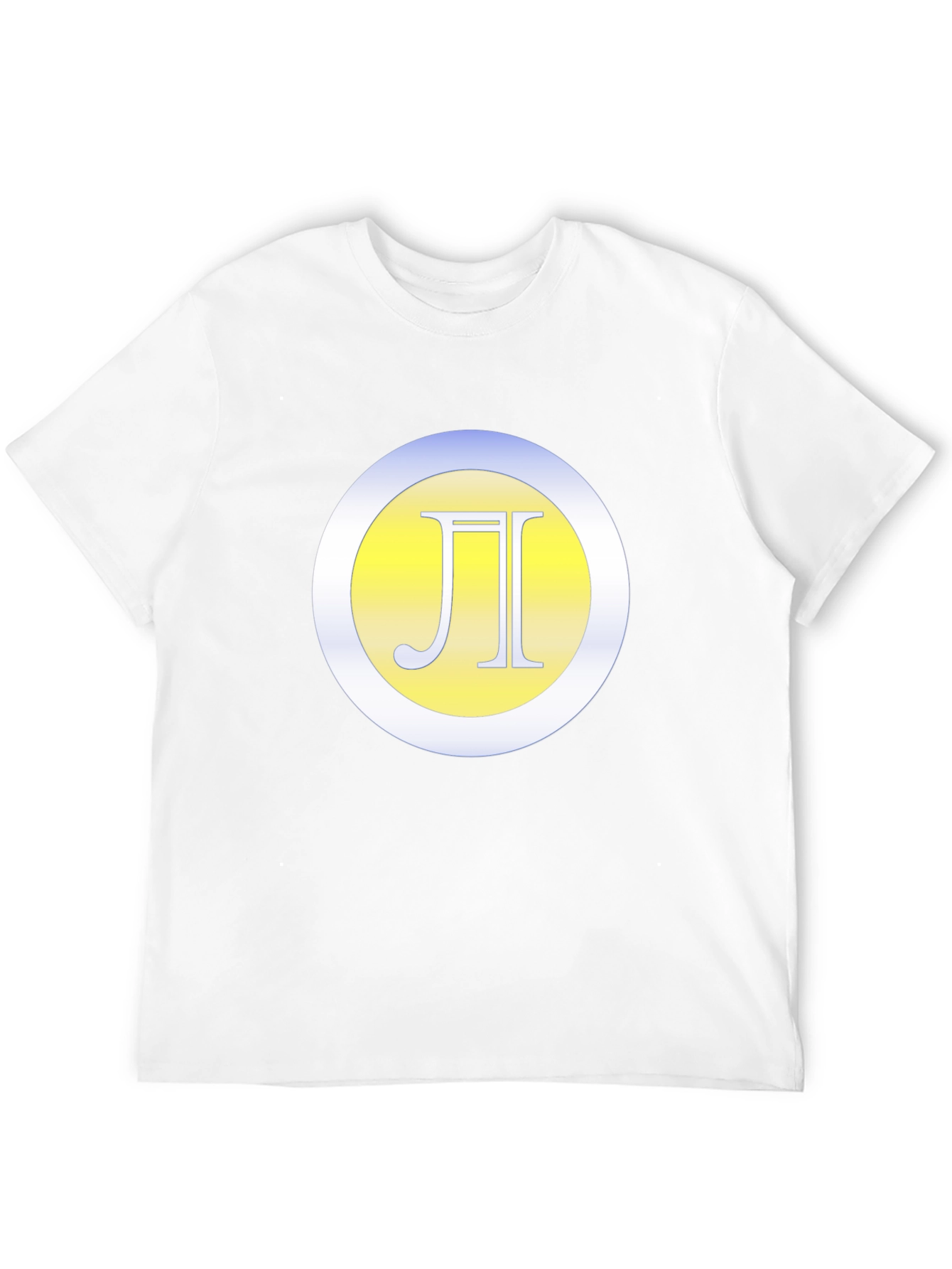 Black T-Shirt with Letter Logo