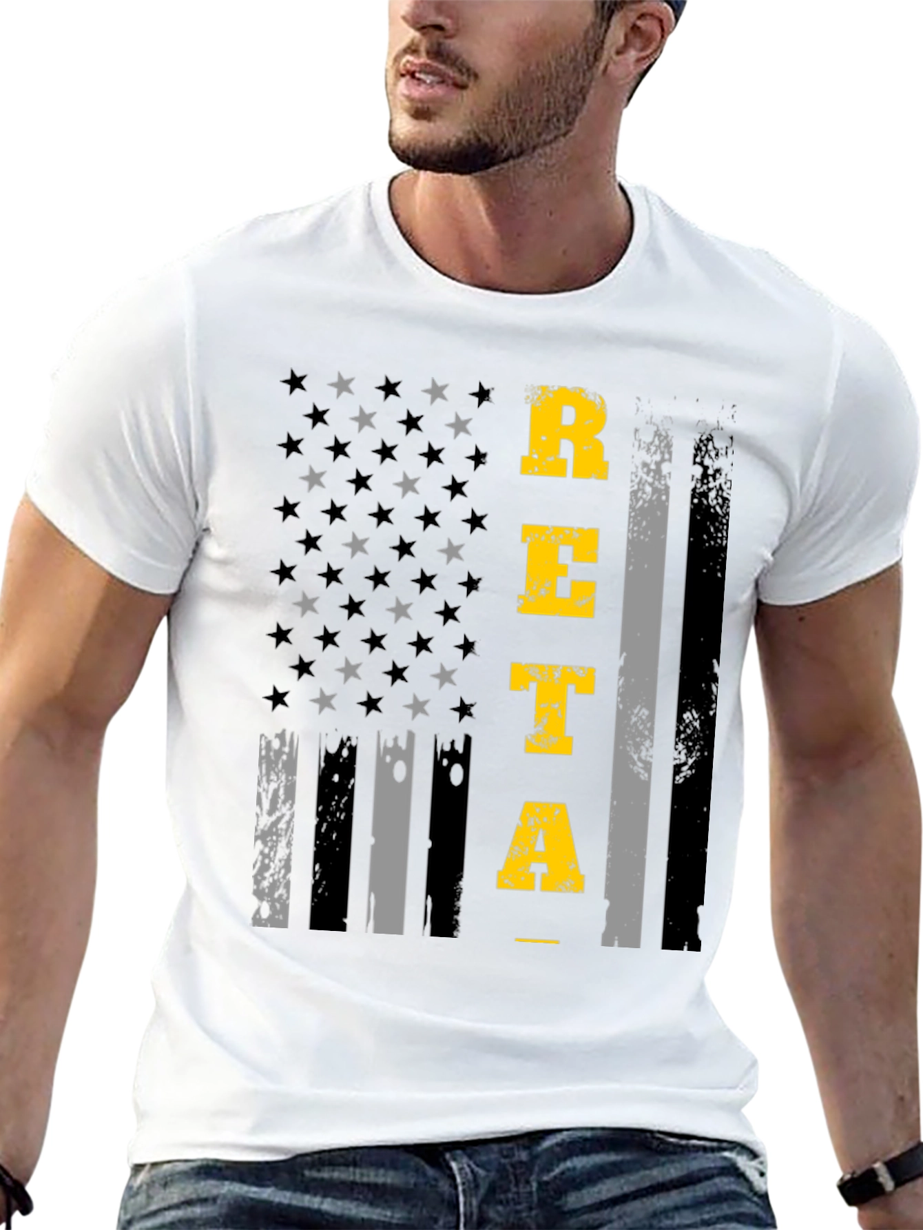 RETA T-Shirt Black American Flag