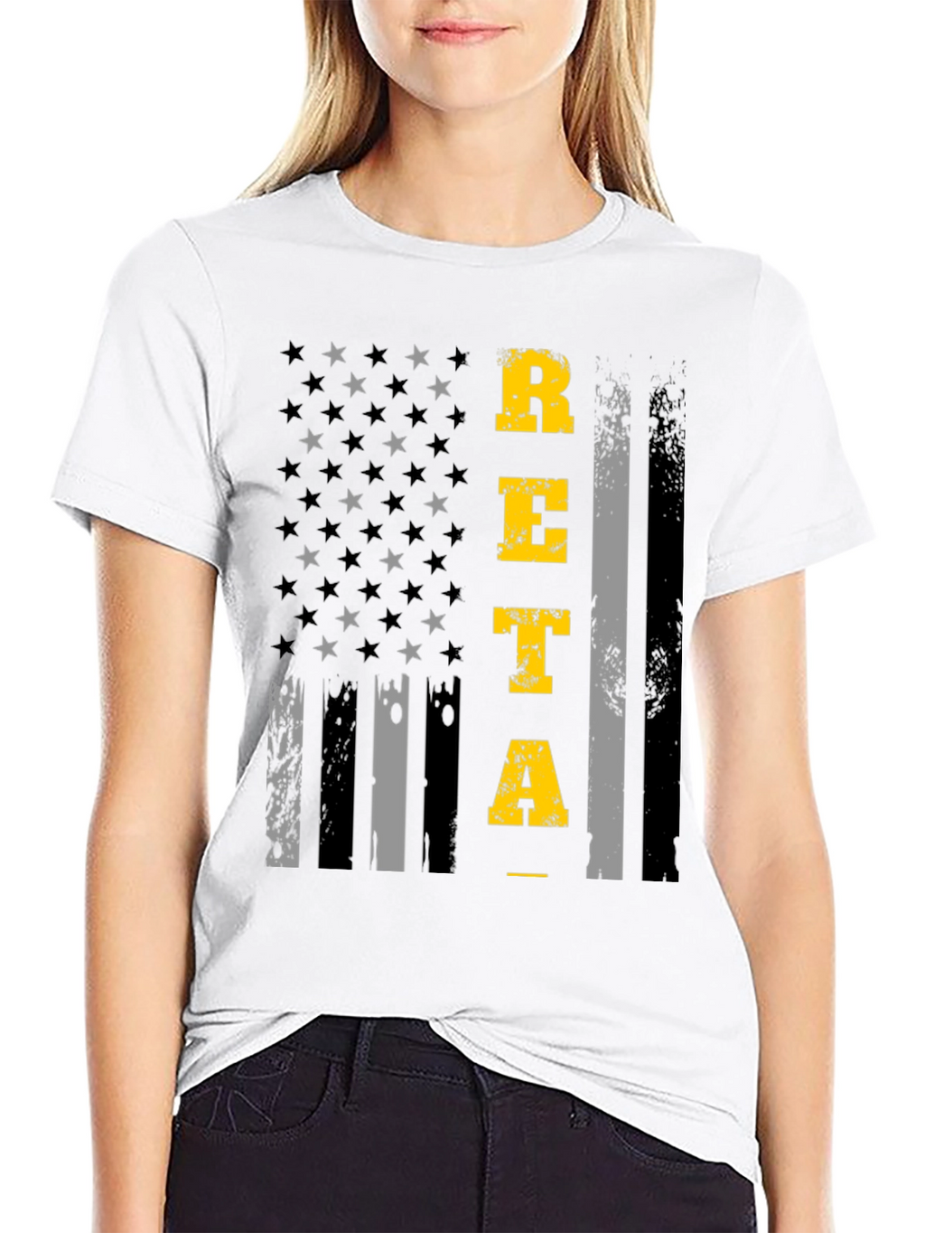 RETA T-Shirt Black American Flag