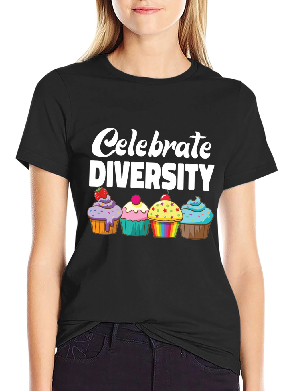 Celebrate Diversity Cupcake T-Shirt
