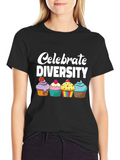 Celebrate Diversity Cupcake T-Shirt
