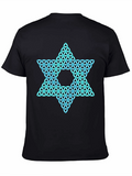 Geometric Star Graphic Tee - Mens Black T-Shirt