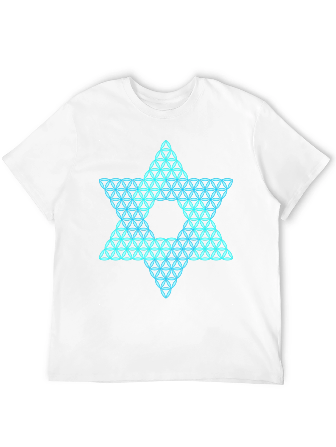 Geometric Star Graphic Tee - Mens Black T-Shirt