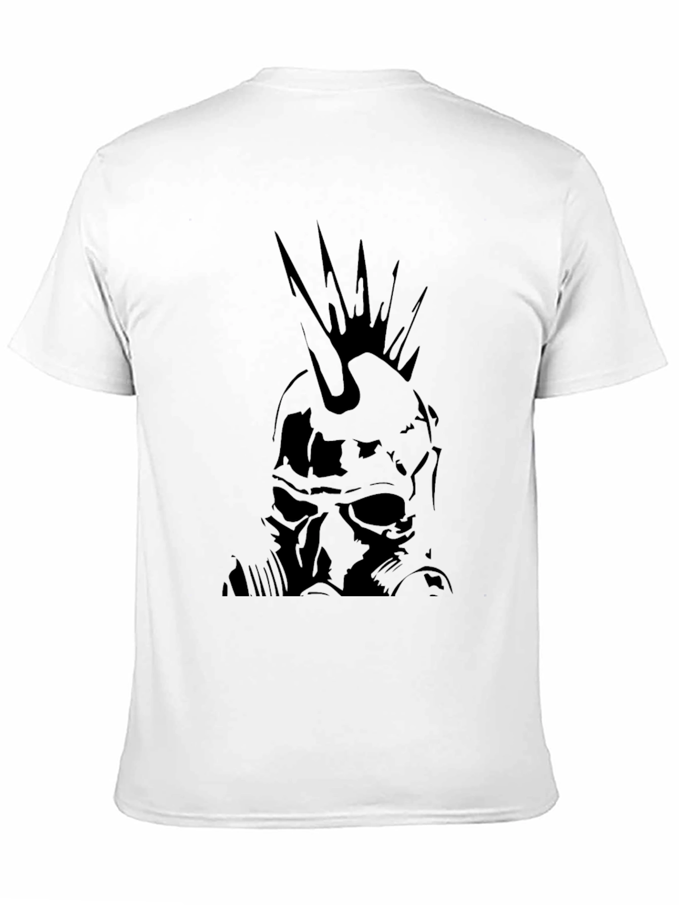 Edgy Punk Skull Gas Mask Black T-Shirt