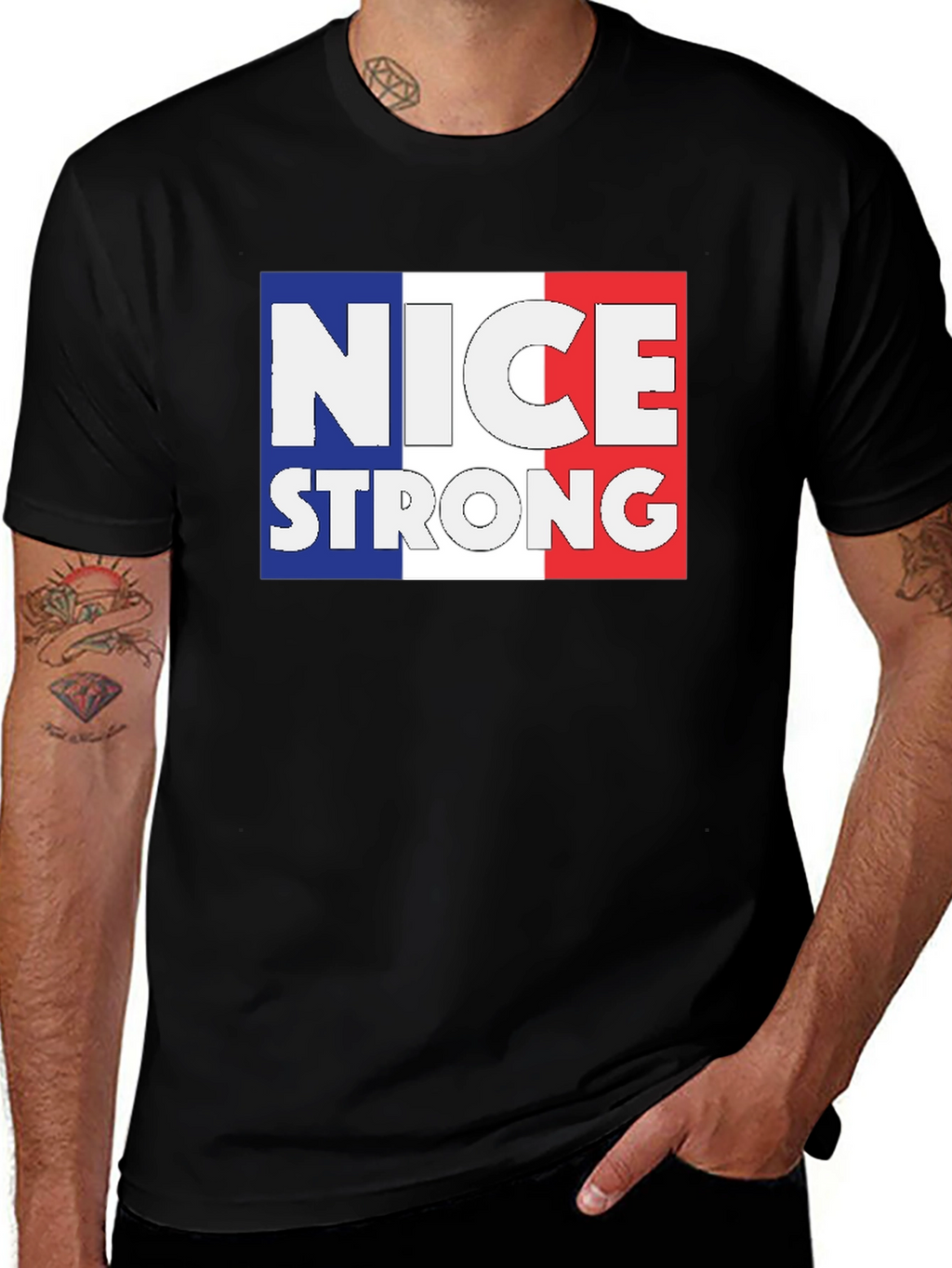Nice Strong France Flag T-Shirt