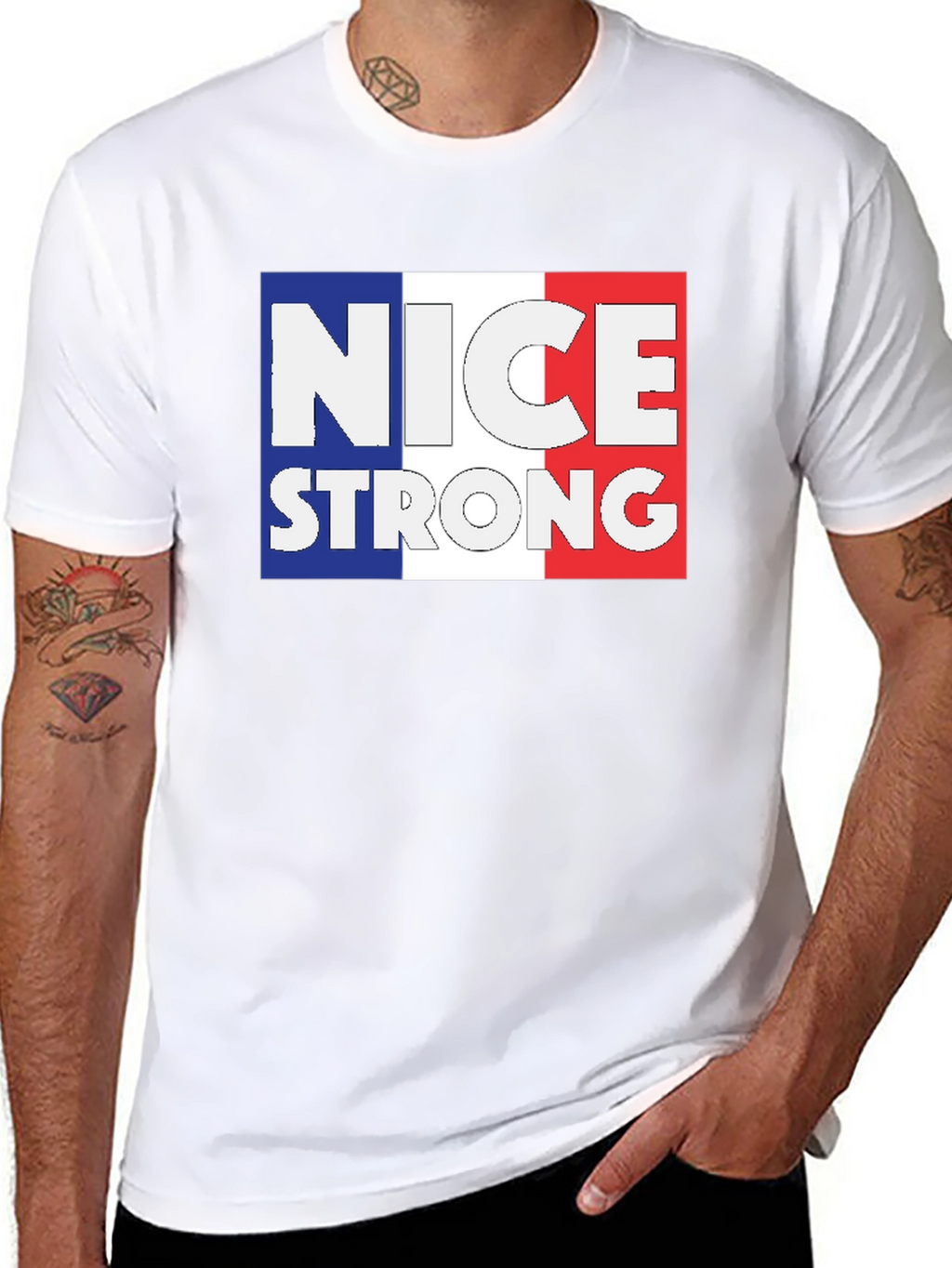 Nice Strong France Flag T-Shirt