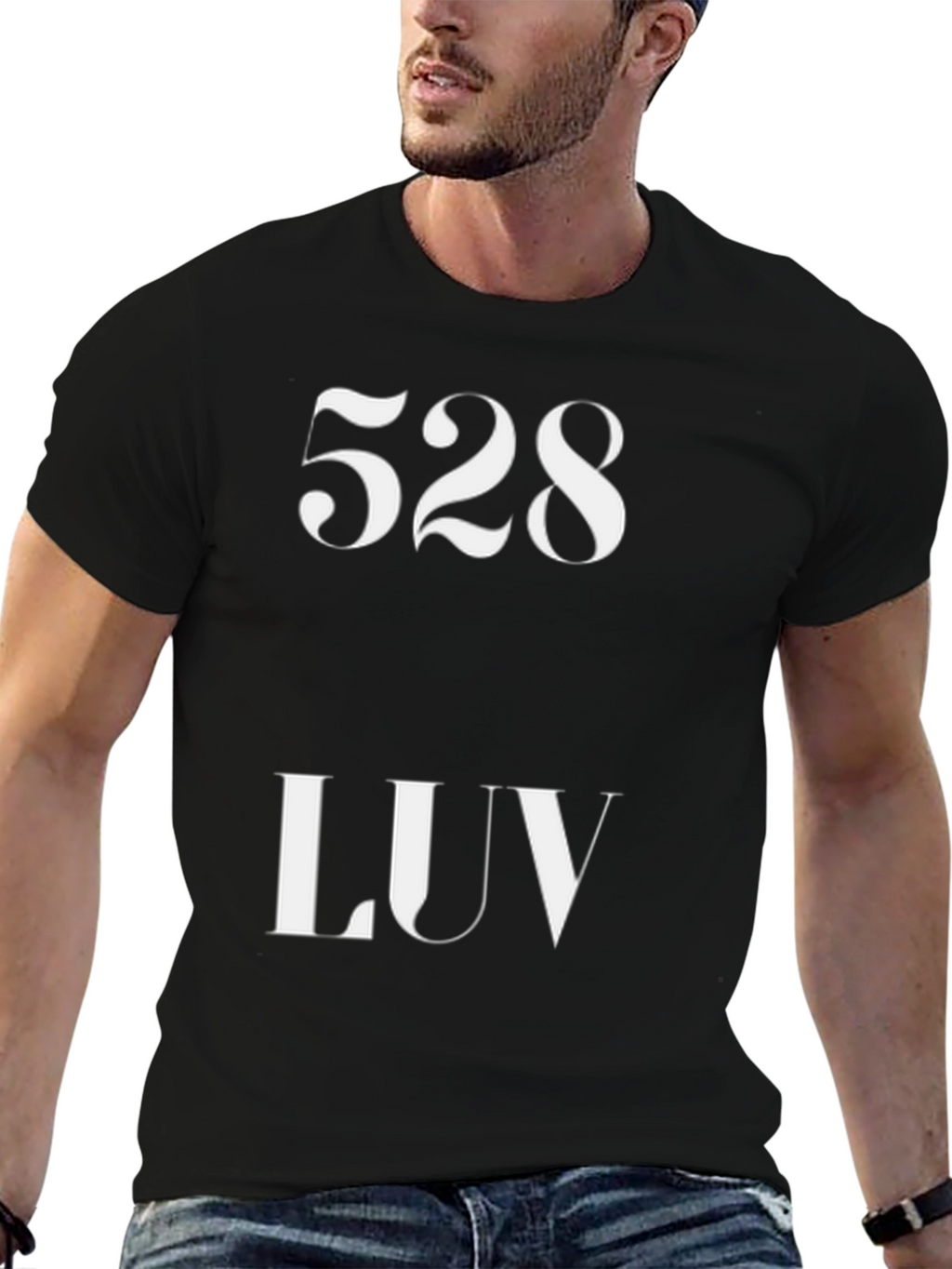 528 LUV Black T-Shirt - Positive Vibration Tee