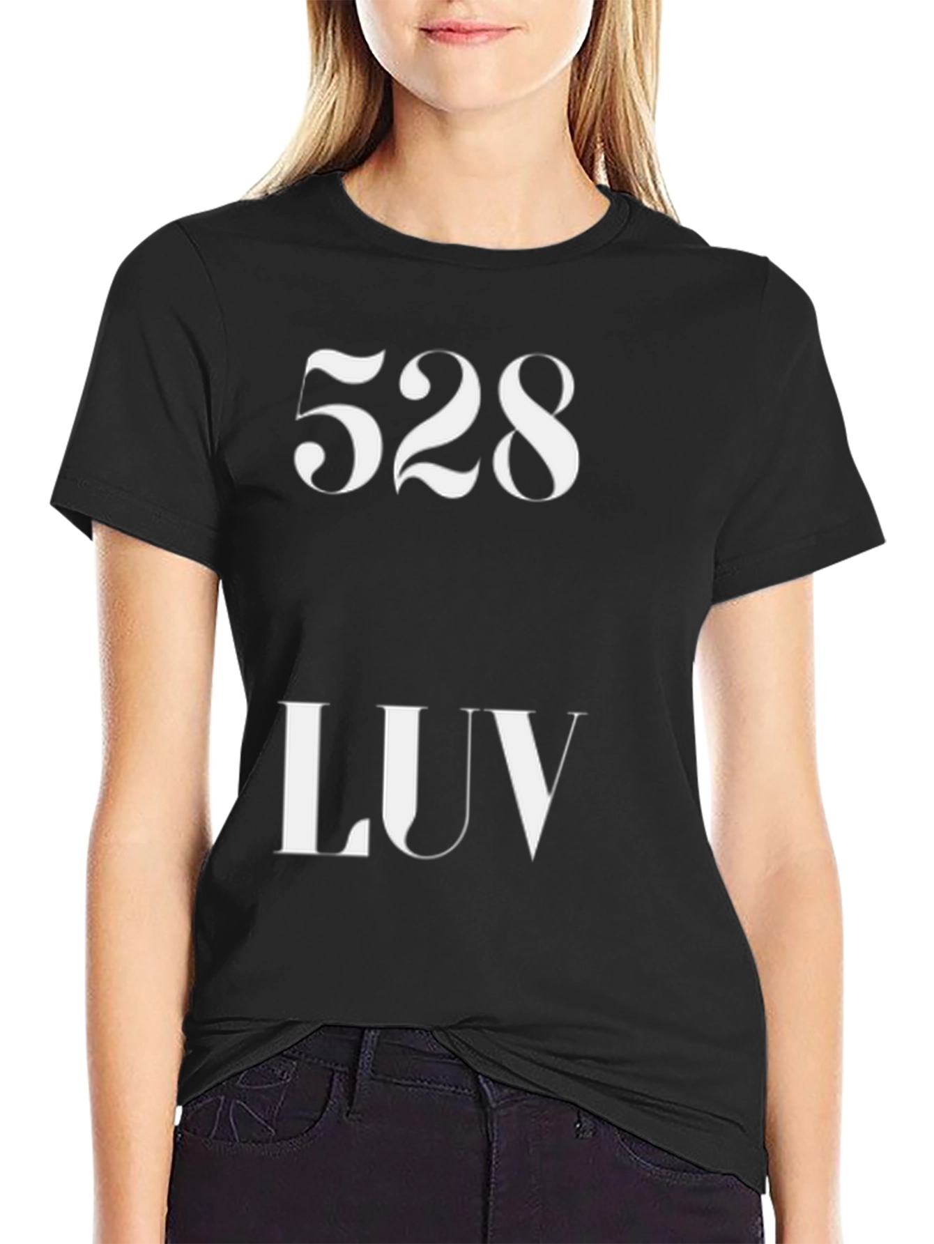 528 LUV Black T-Shirt - Positive Vibration Tee