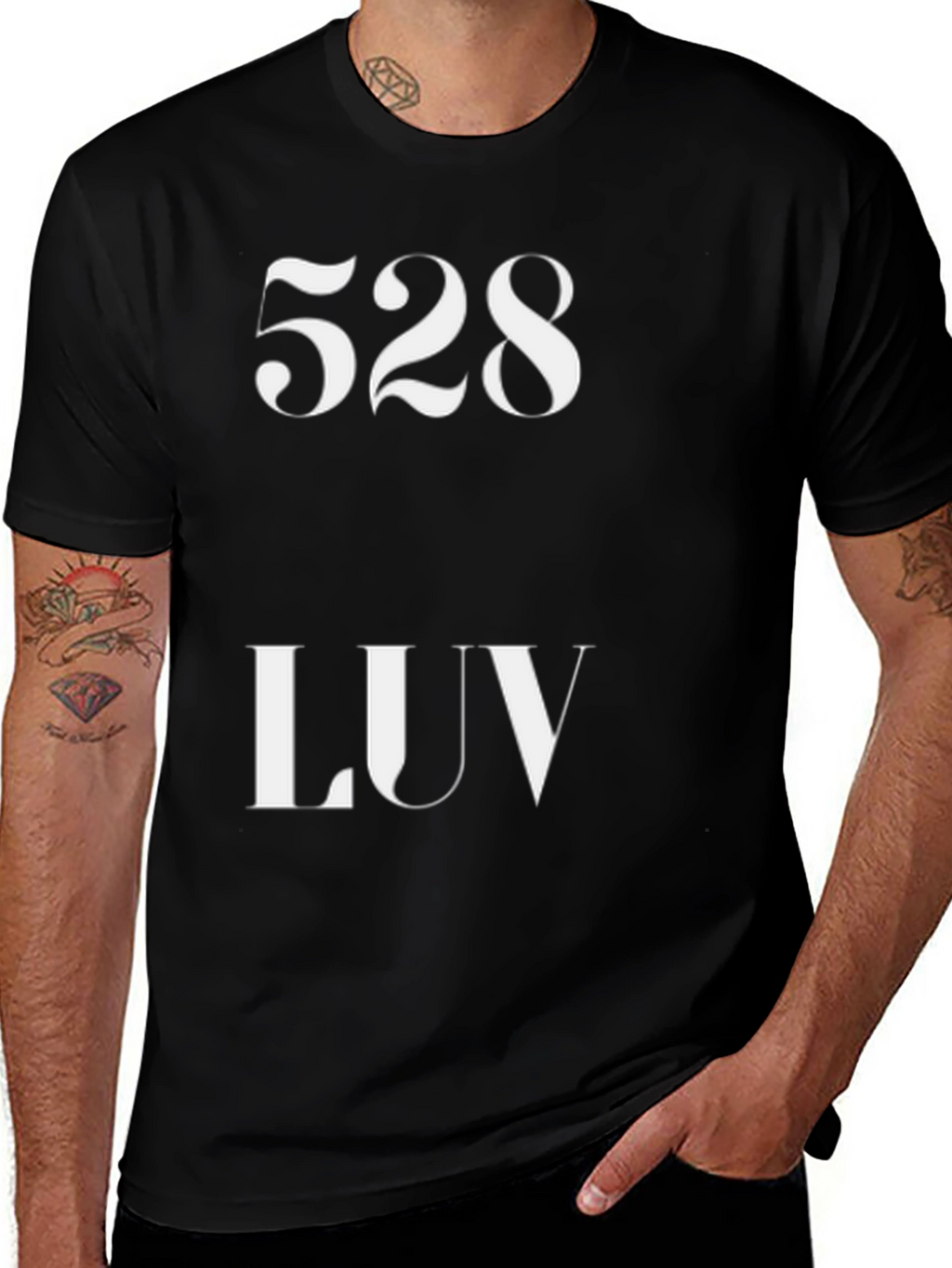 528 LUV Black T-Shirt - Positive Vibration Tee