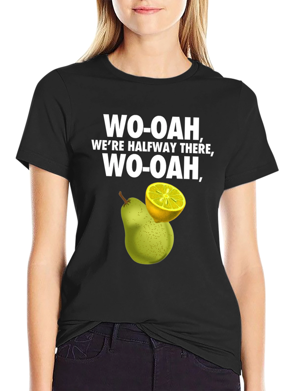 WO-OAH Halfway There T-Shirt Pear and Lemon Graphic Tee