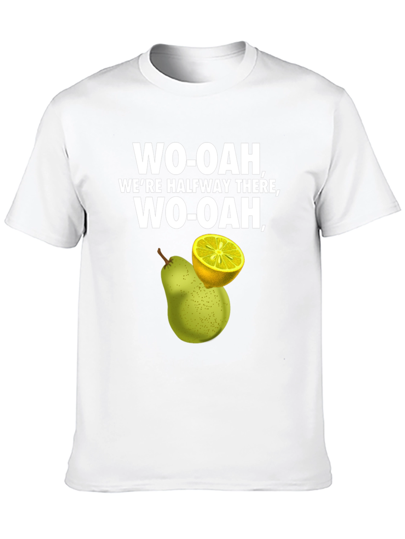 WO-OAH Halfway There T-Shirt Pear and Lemon Graphic Tee