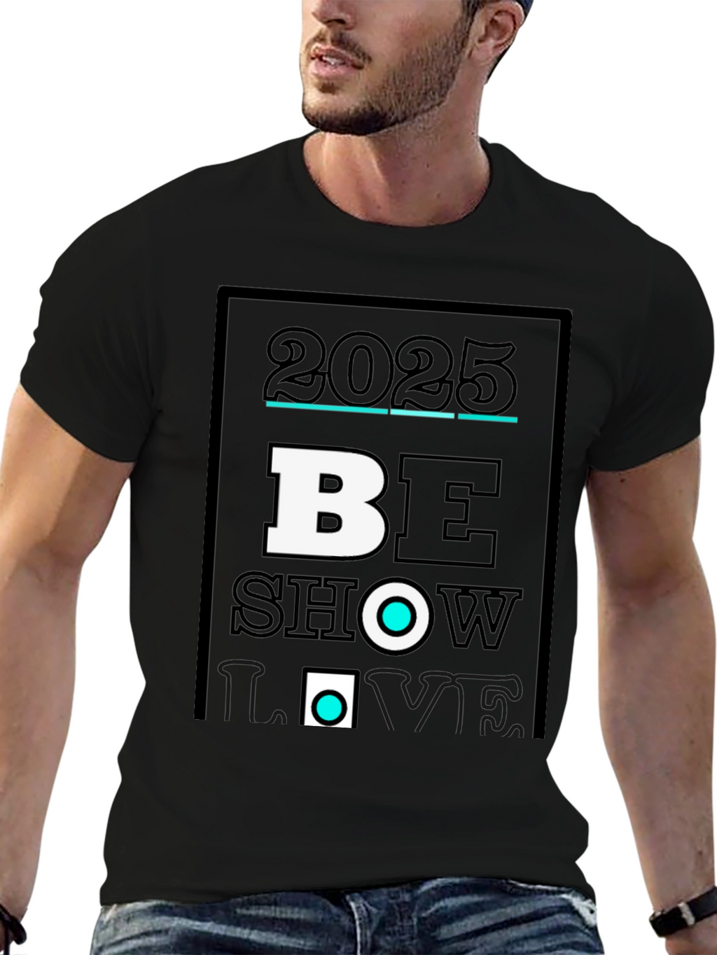 2025 Be Show Love Black Graphic Tee