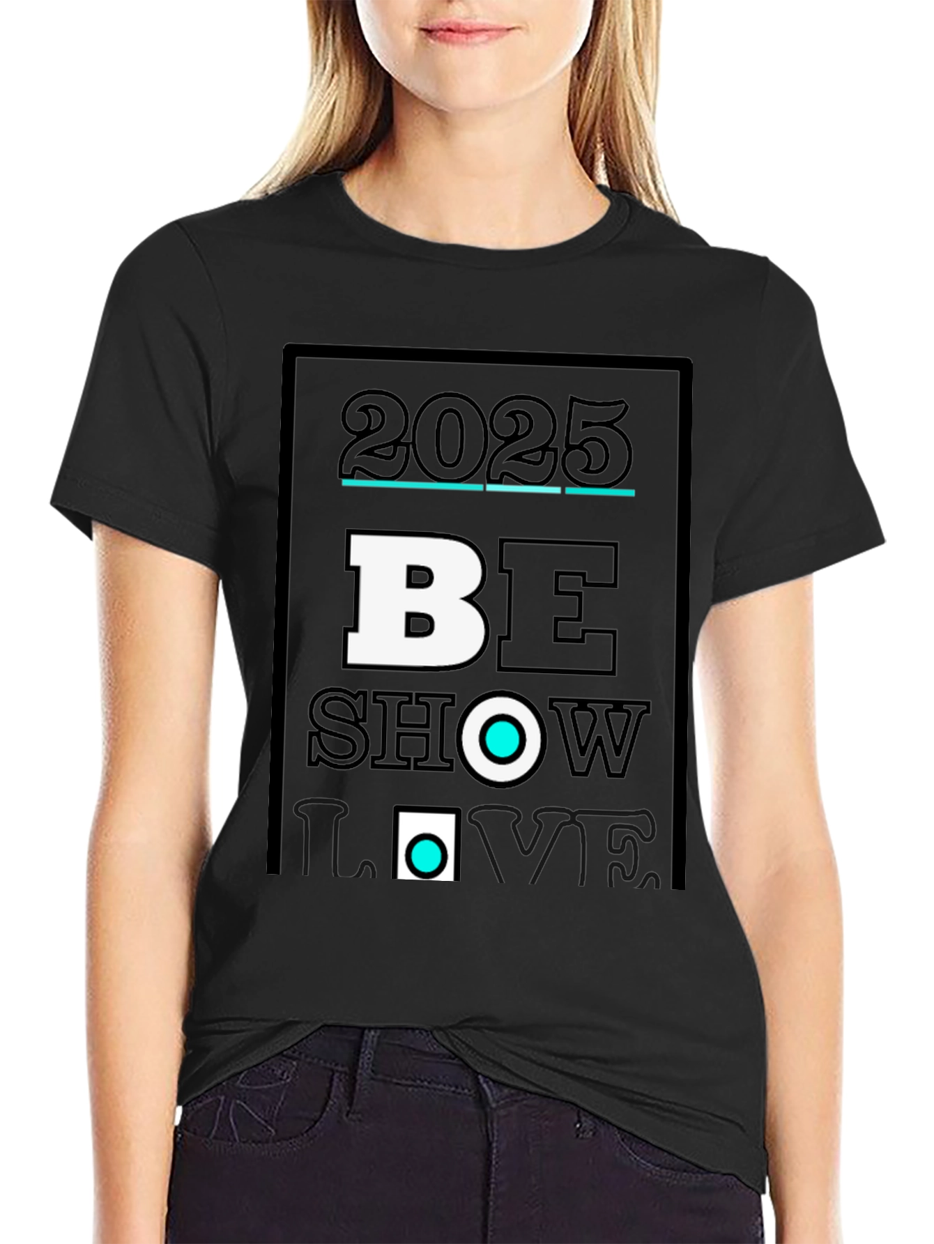 2025 Be Show Love Black Graphic Tee