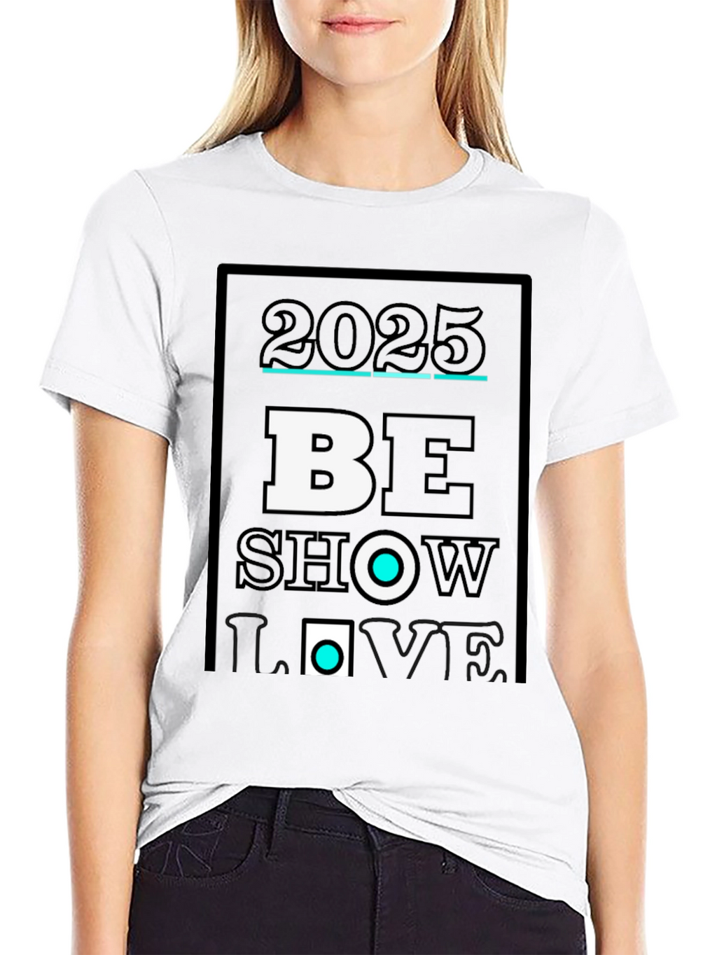 2025 Be Show Love Black Graphic Tee