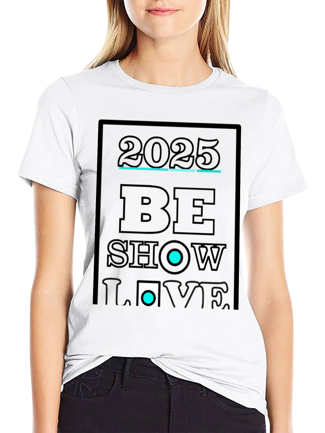 2025 Be Show Love Black Graphic Tee