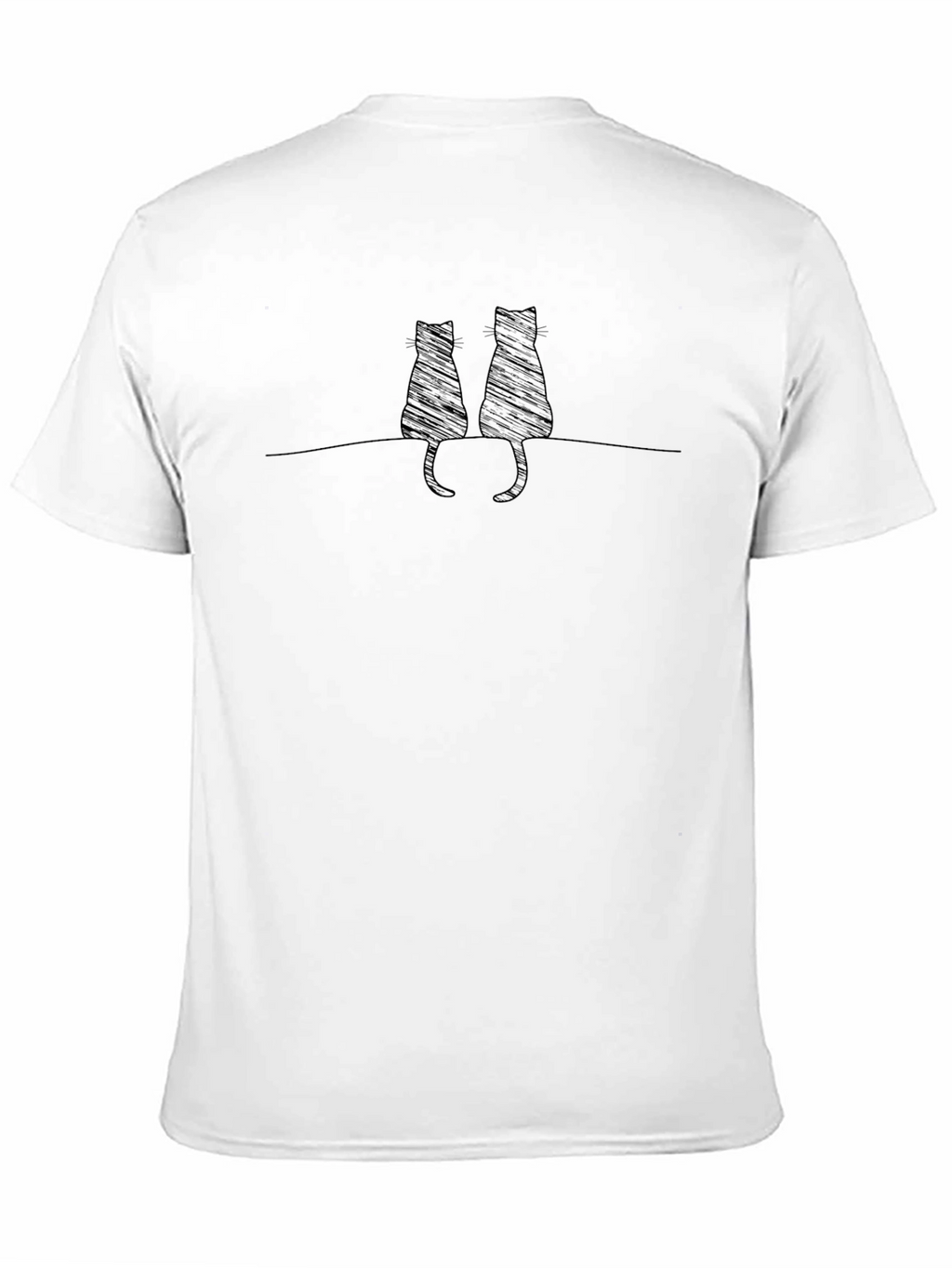 Black Cat Silhouette Graphic Tee