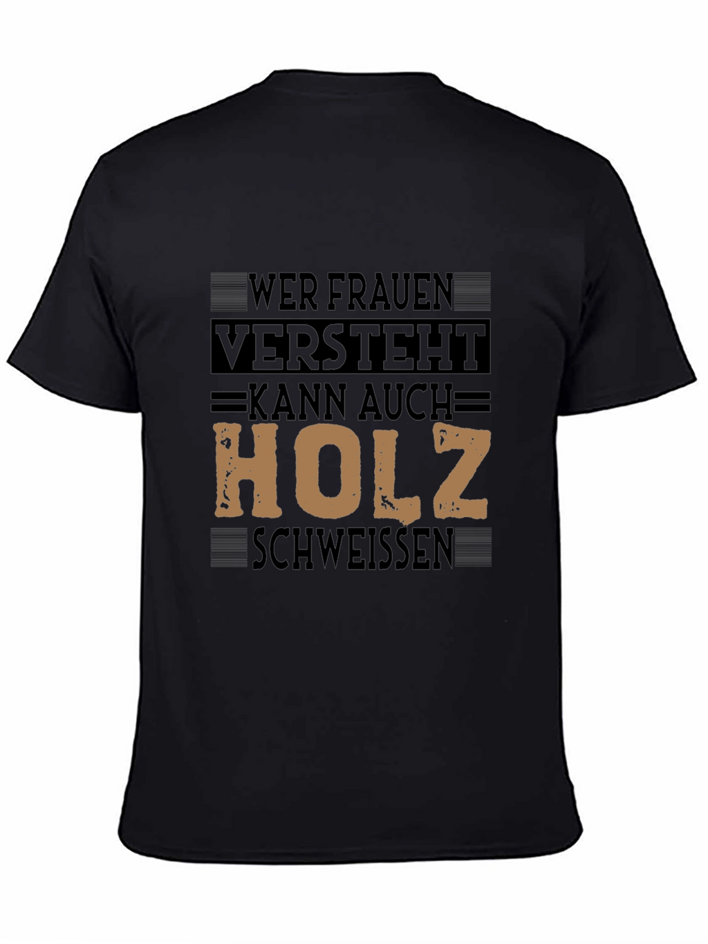 Mens T-Shirt with Graphic Print - Funny German Slogan