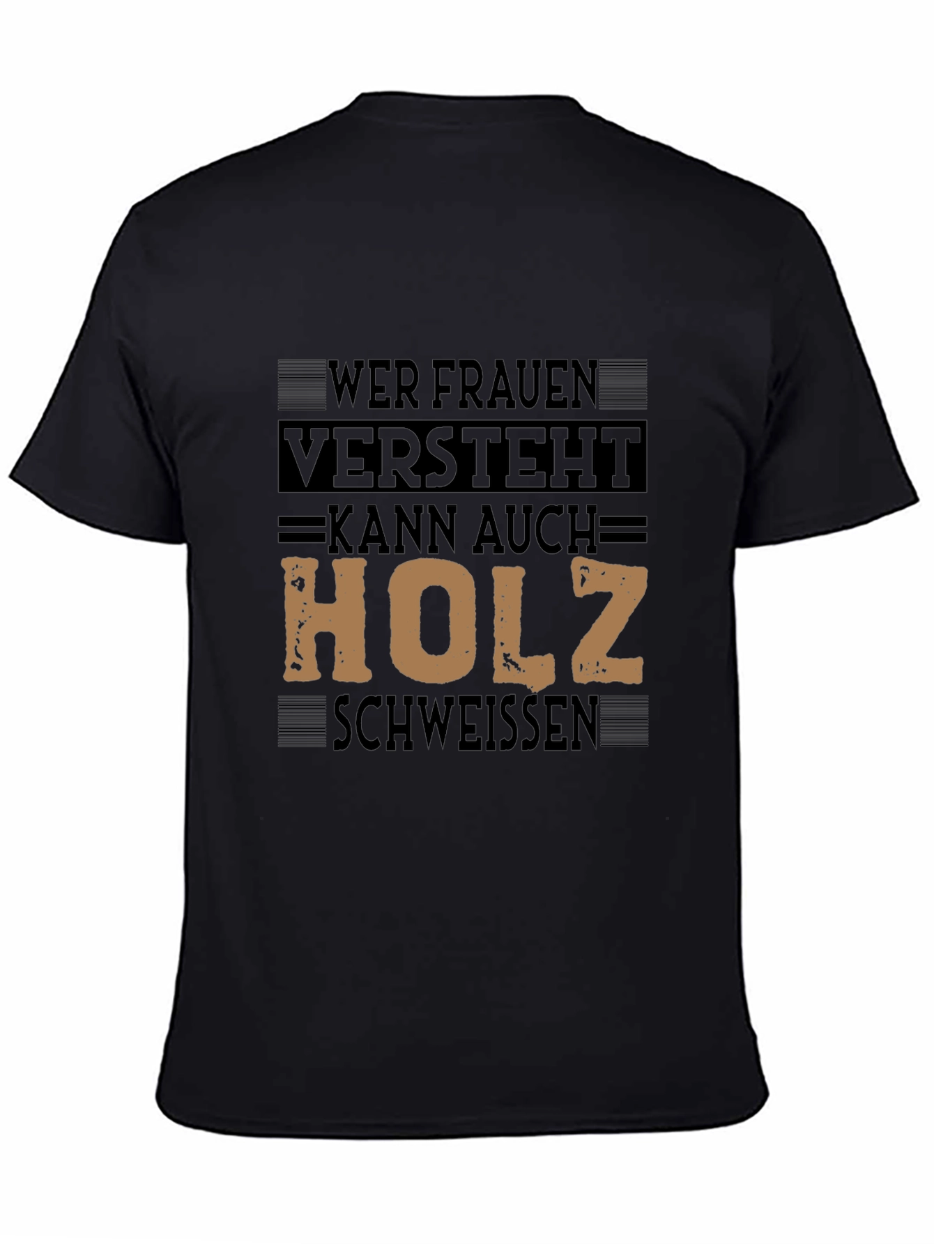 Mens T-Shirt with Graphic Print - Funny German Slogan
