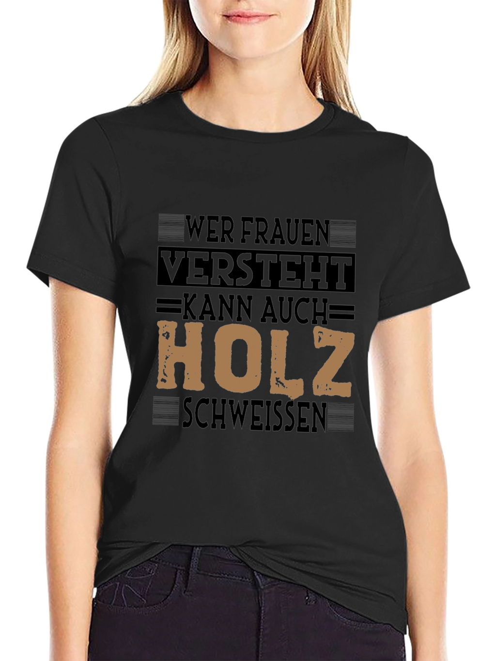 Mens T-Shirt with Graphic Print - Funny German Slogan