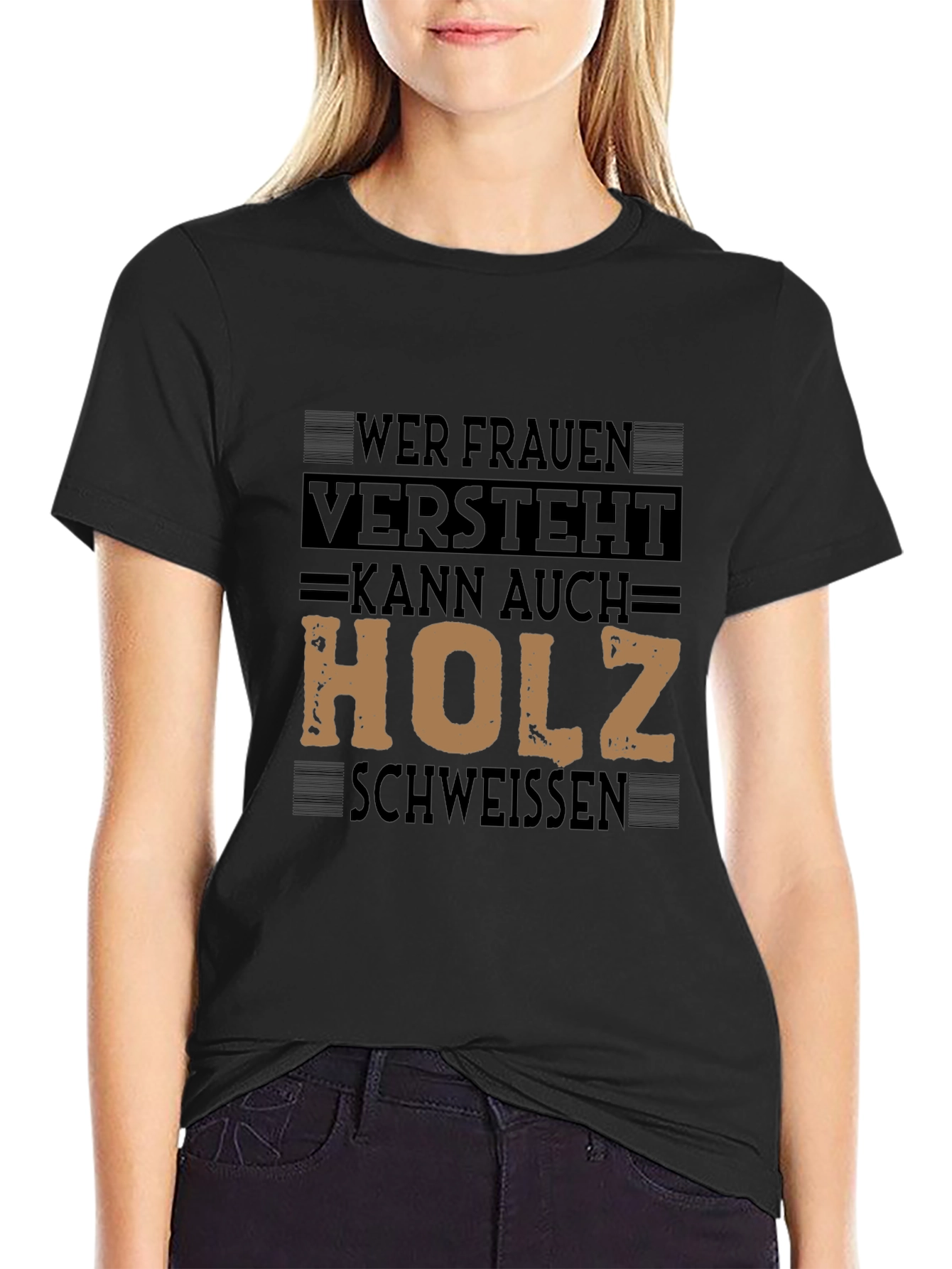 Mens T-Shirt with Graphic Print - Funny German Slogan