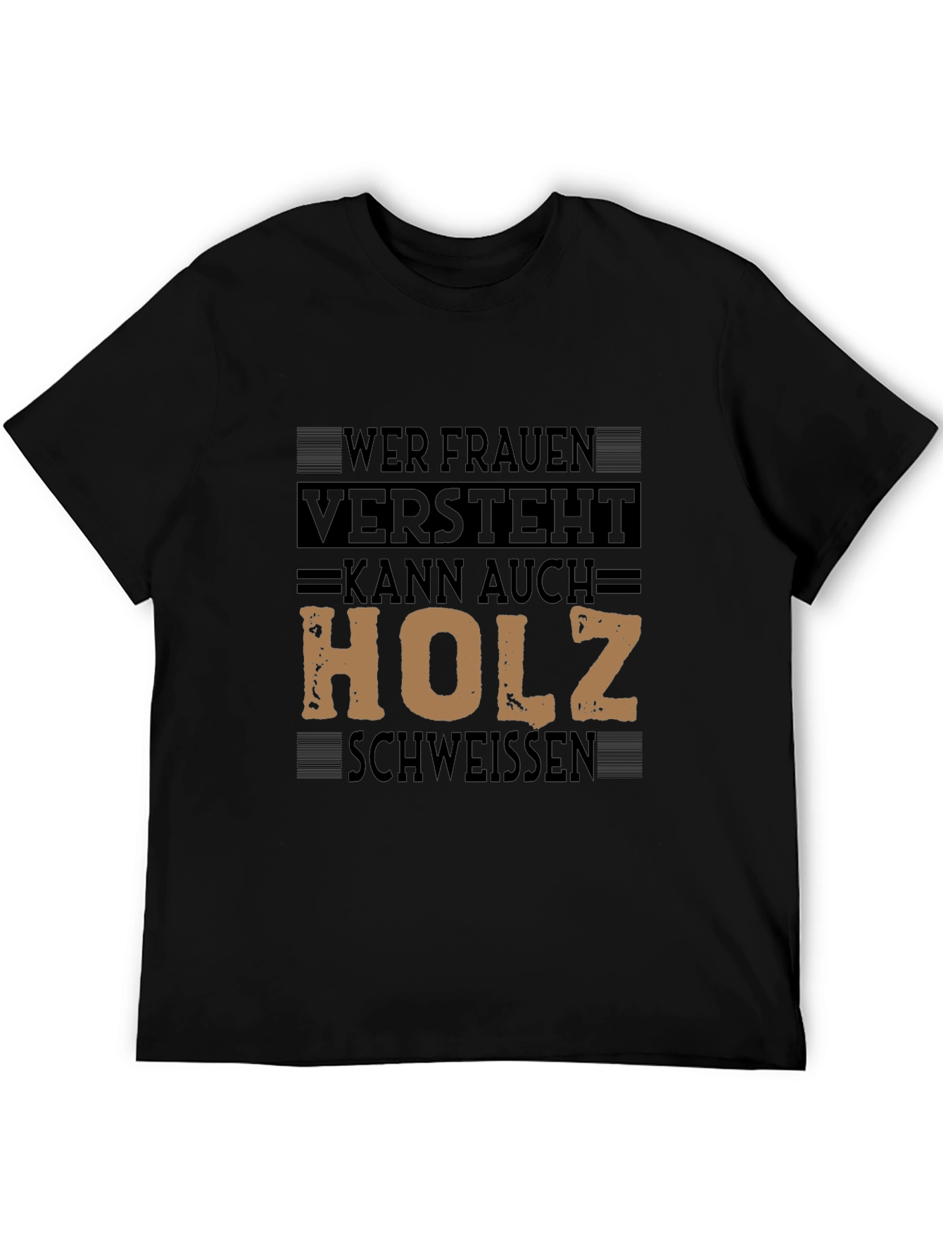 Mens T-Shirt with Graphic Print - Funny German Slogan