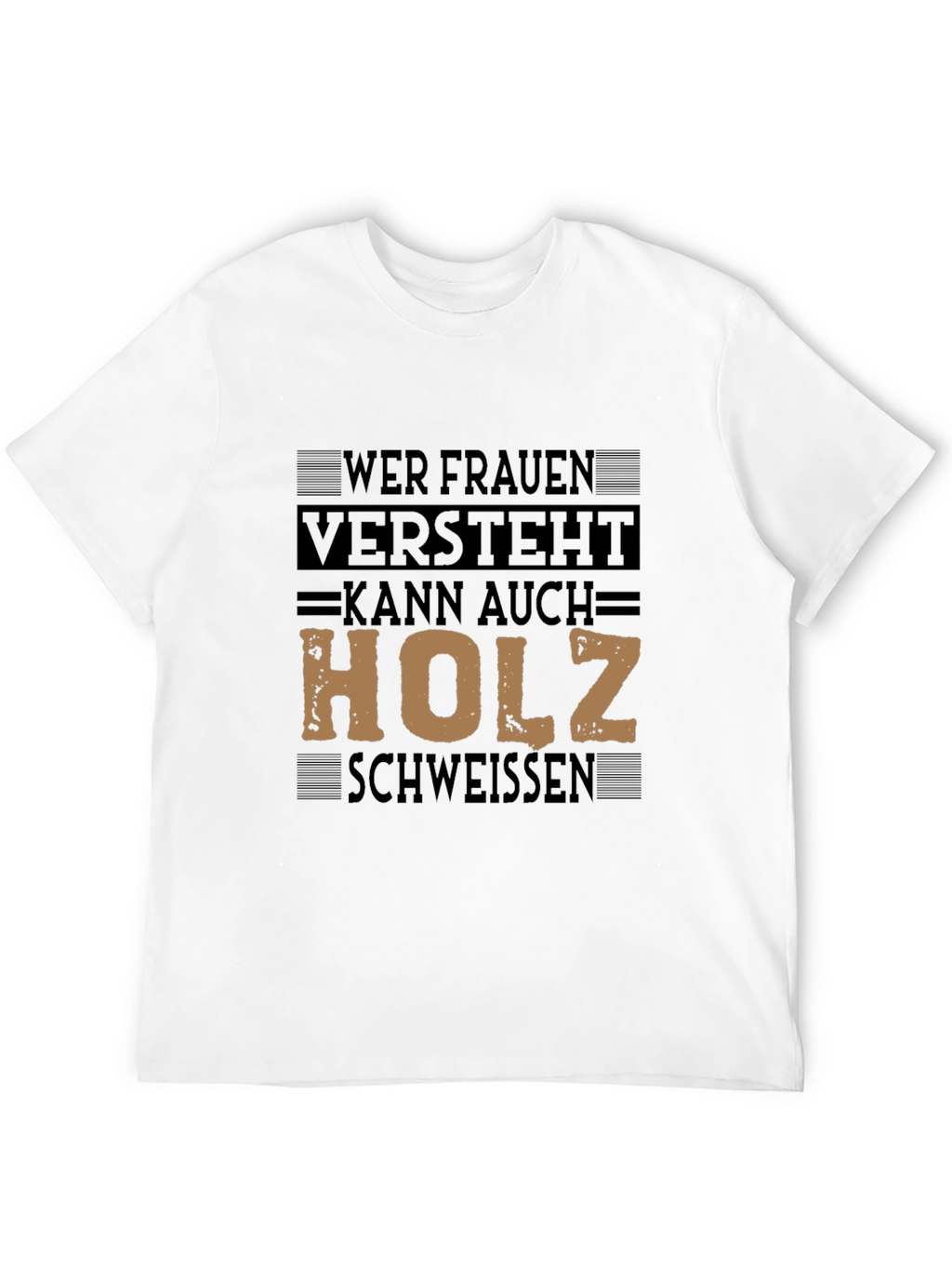 Mens T-Shirt with Graphic Print - Funny German Slogan