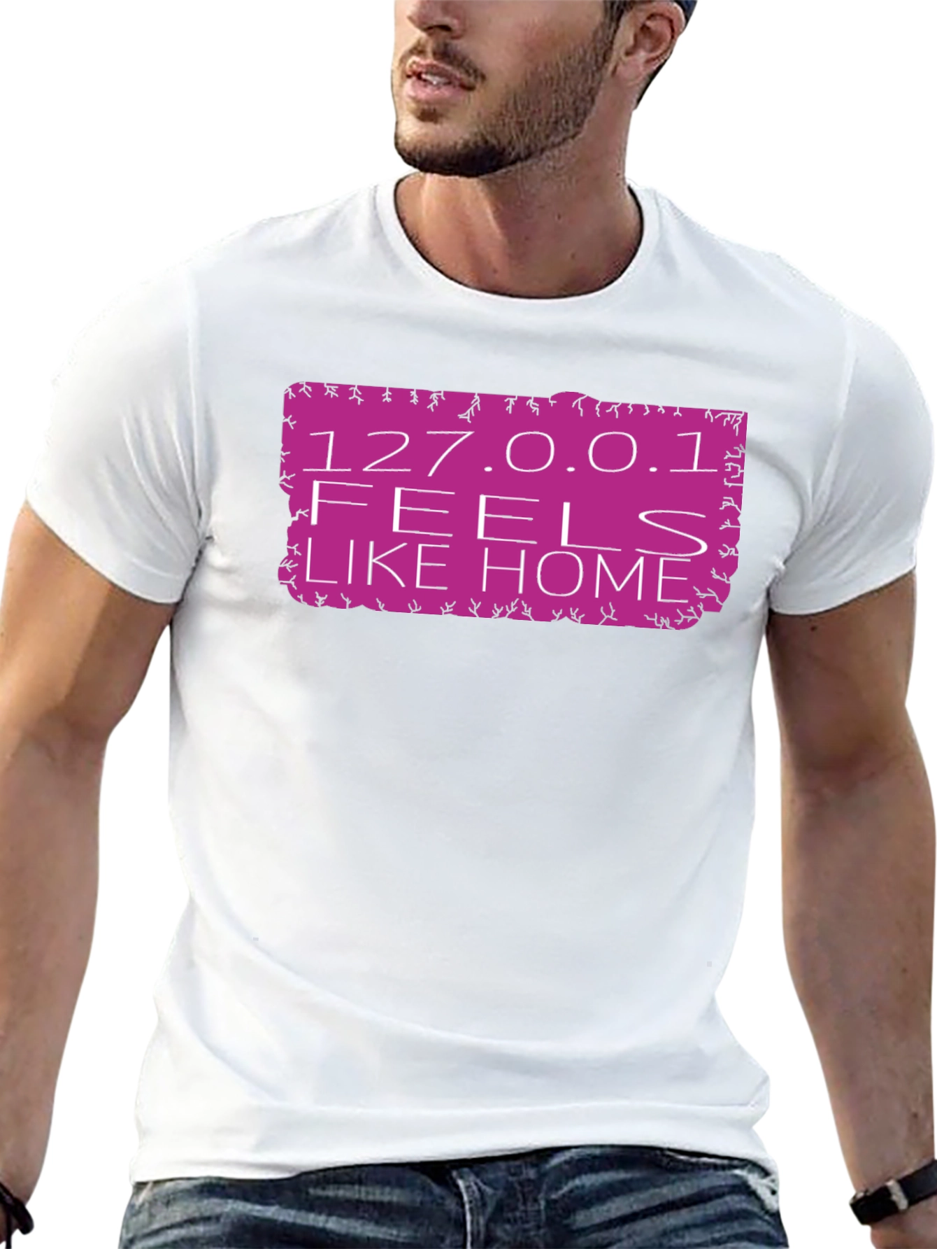 127.0.0.1 Feels Like Home Black T-Shirt