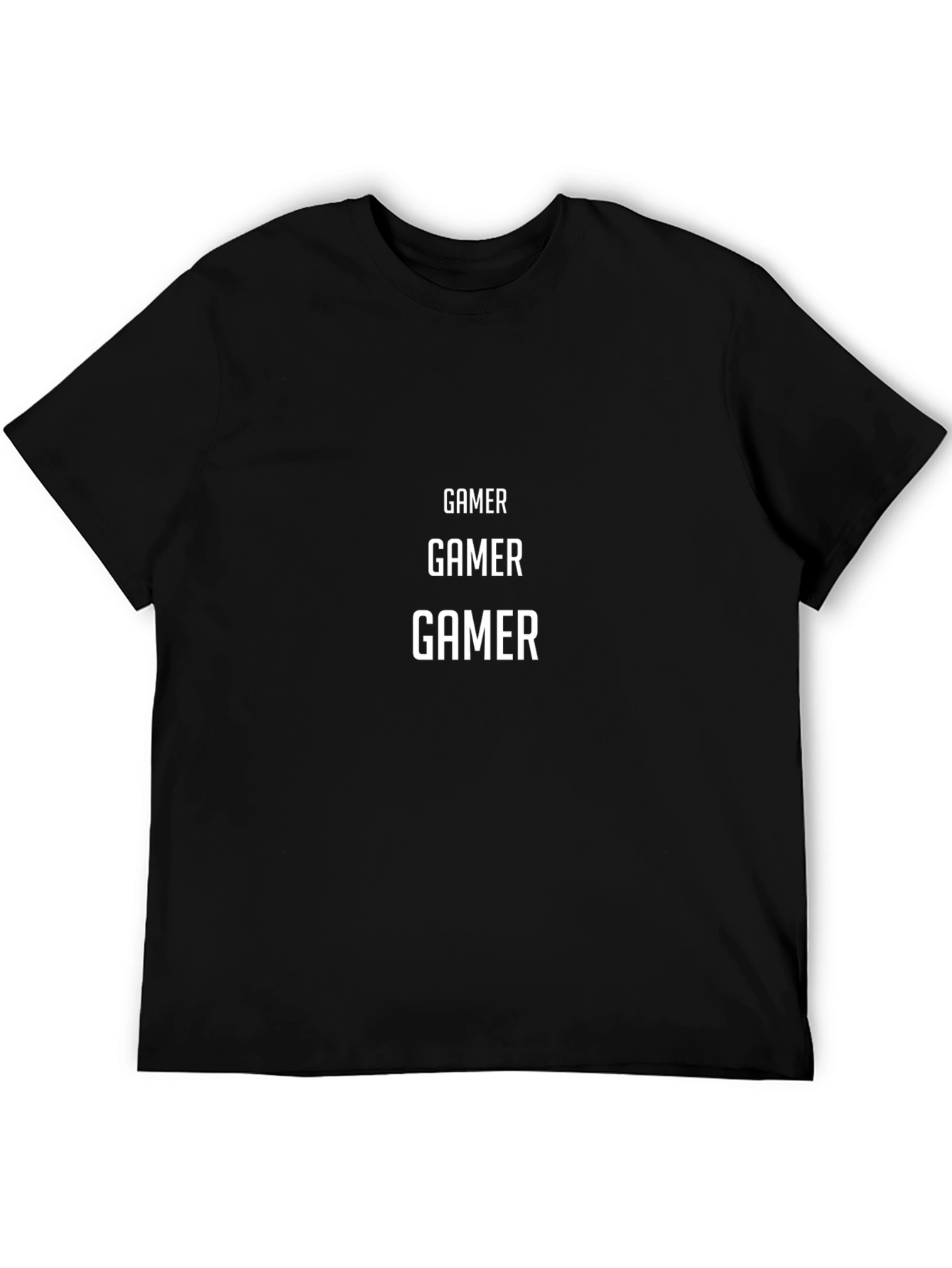 Gamer T-Shirt - Black Cotton Casual Tee