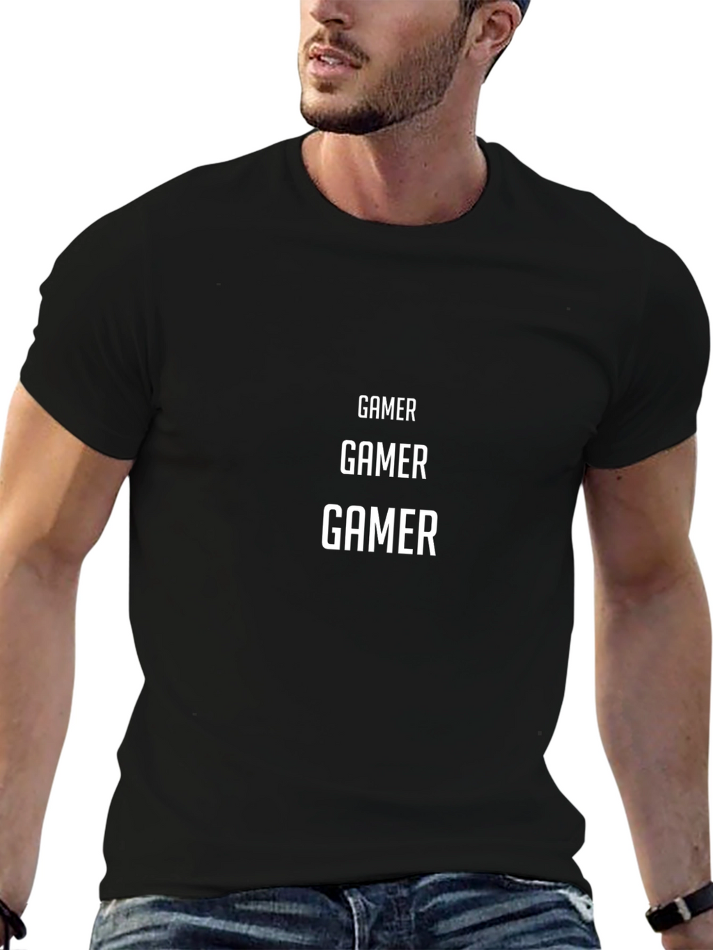 Gamer T-Shirt - Black Cotton Casual Tee